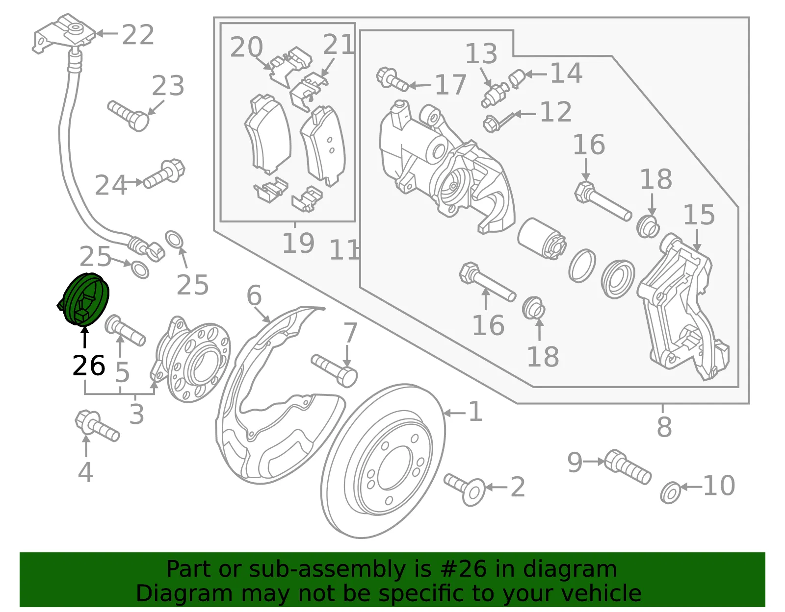 ABS Sensor - Kia (52732-K2000) - view 2