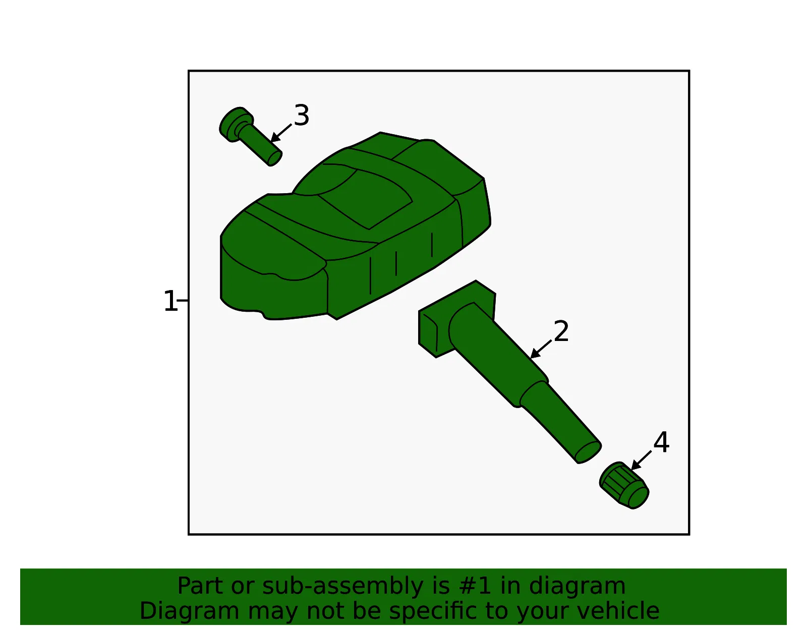 TPMS Sensor - Kia (52940-E2100) - view 2