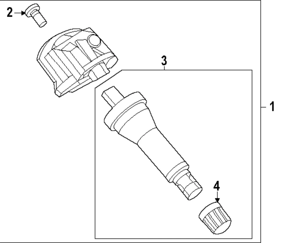 TPMS Sensor Screw - Kia (52945-BV100)