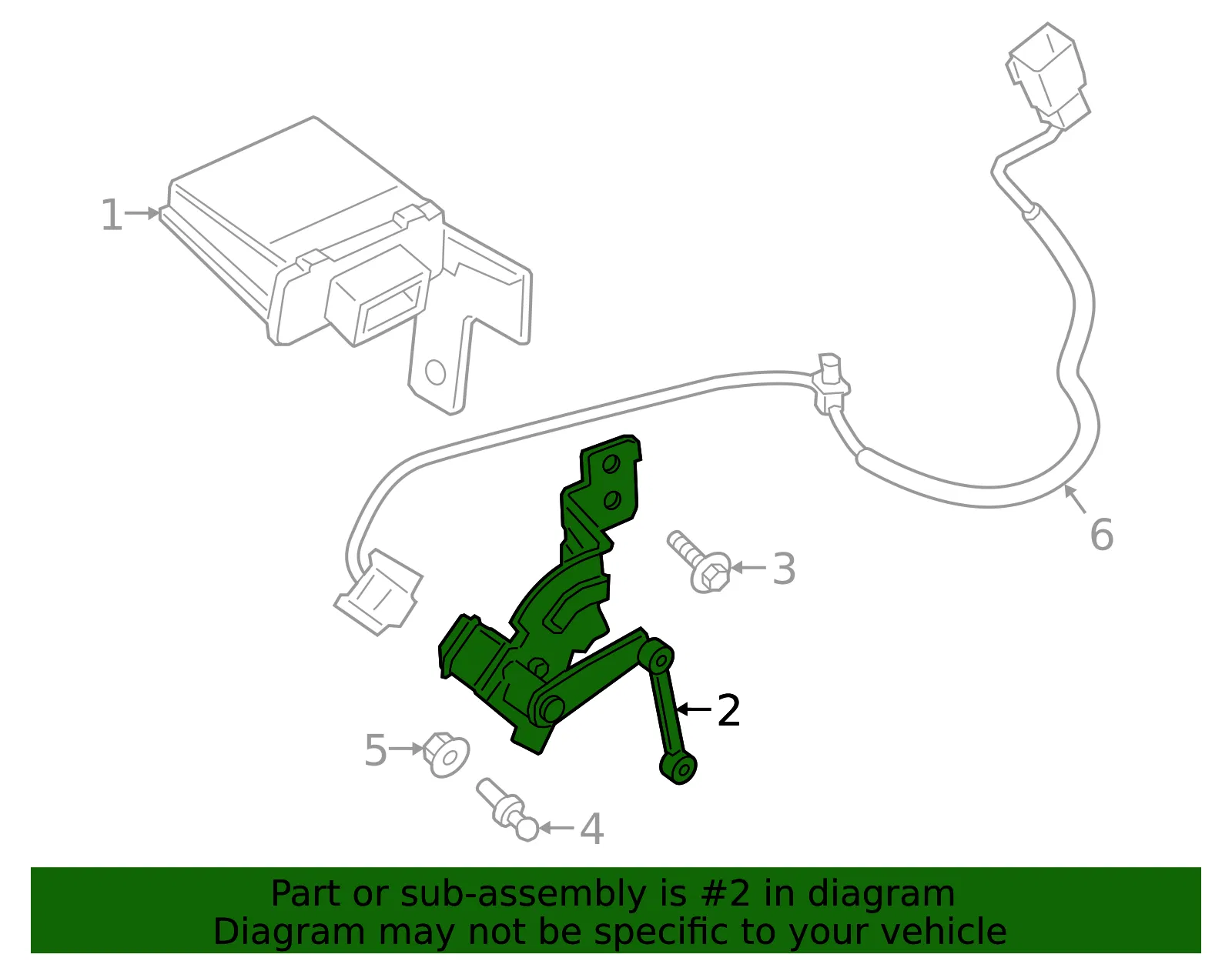 Height Sensor - Kia (55830-J6000) - view 2
