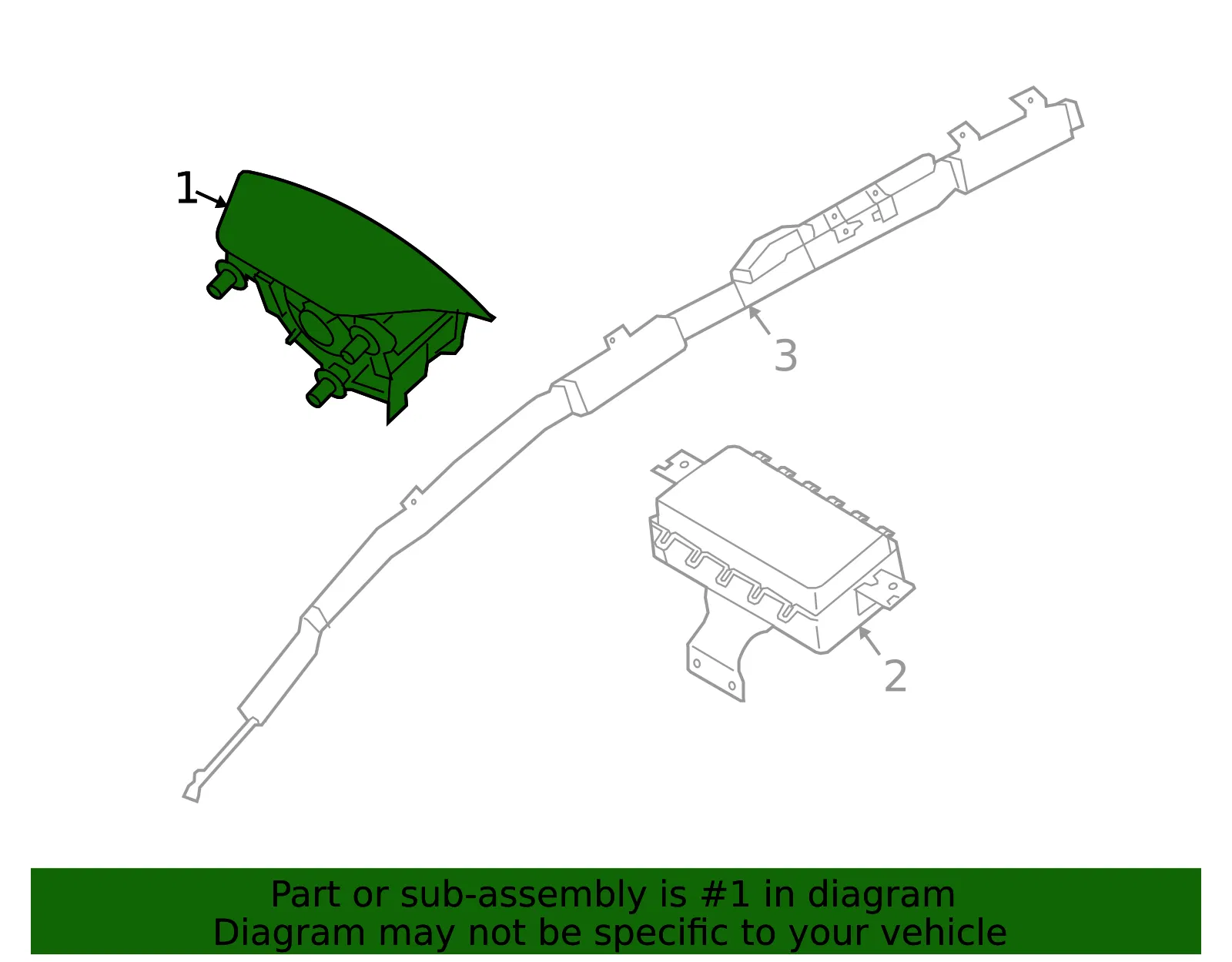 Driver Inflator Module - Kia (56900-A7700WK) - view 2