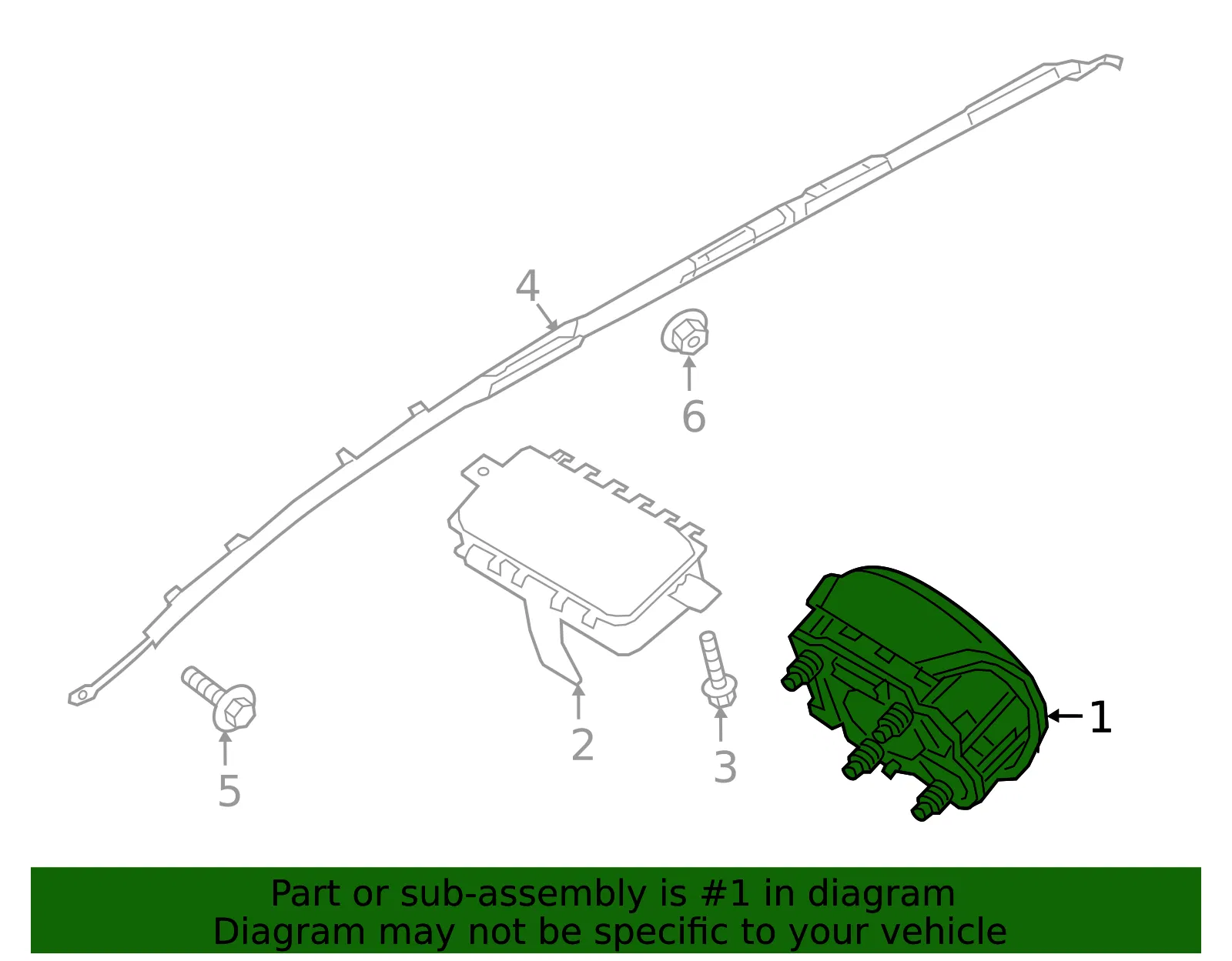 Driver Inflator Module - Kia (56900-C6500WK) - view 2