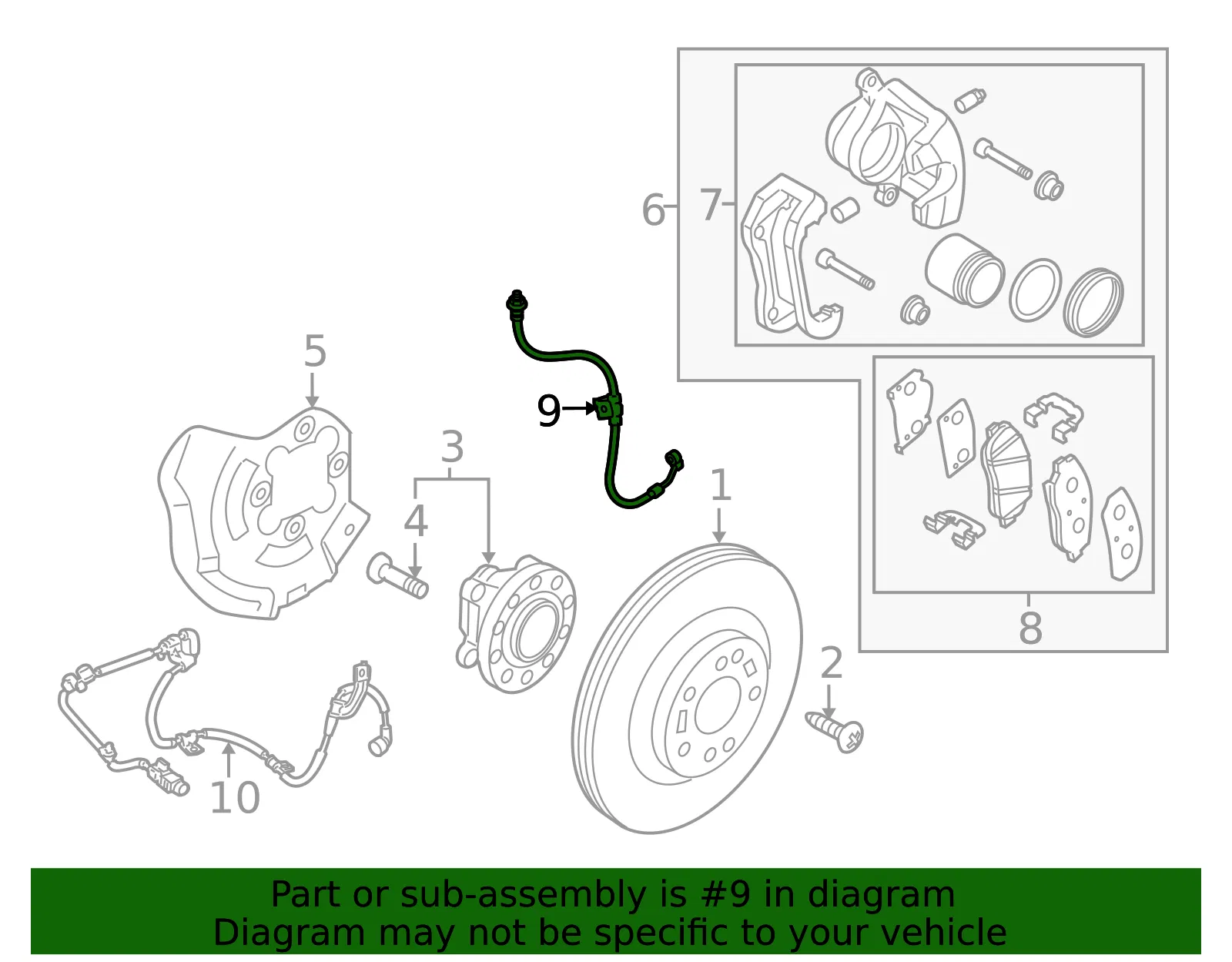 Front Speed Sensor - Kia (58732-3T900-DS) - view 2