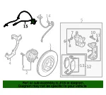 Front Speed Sensor - Kia (58930-CV100) - view 4