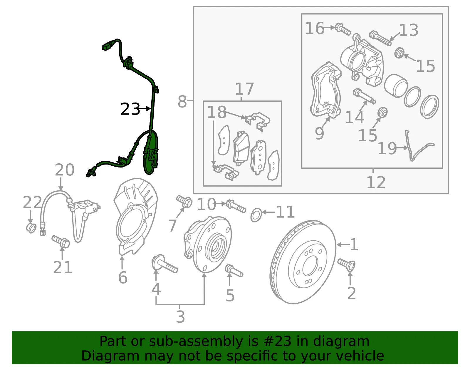 ABS Sensor - Kia (58930-Q4000) - view 2