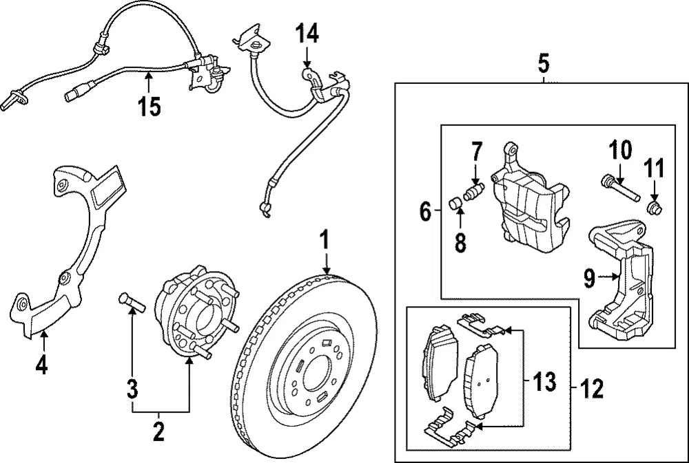ABS Wheel Speed Sensor - Kia (58930-XG100)