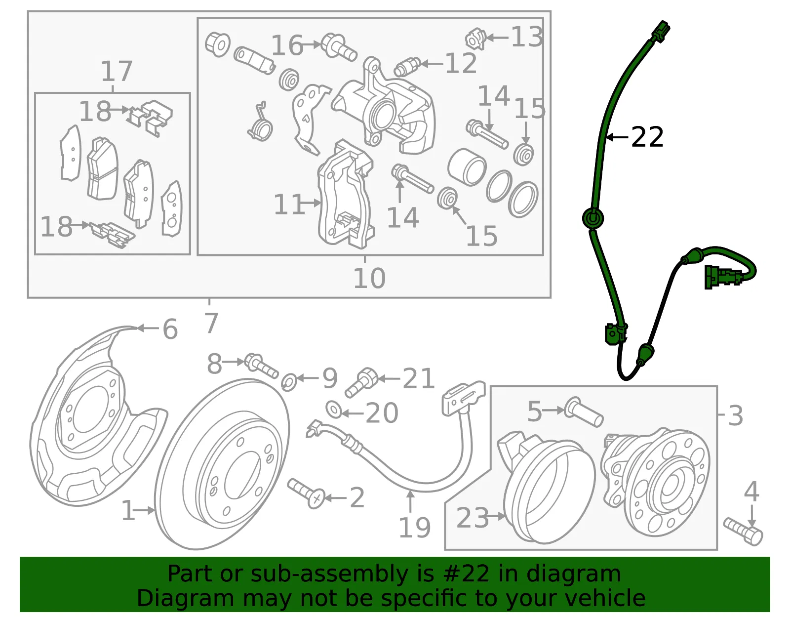 ABS Sensor - Kia (58960-K0000) - view 2