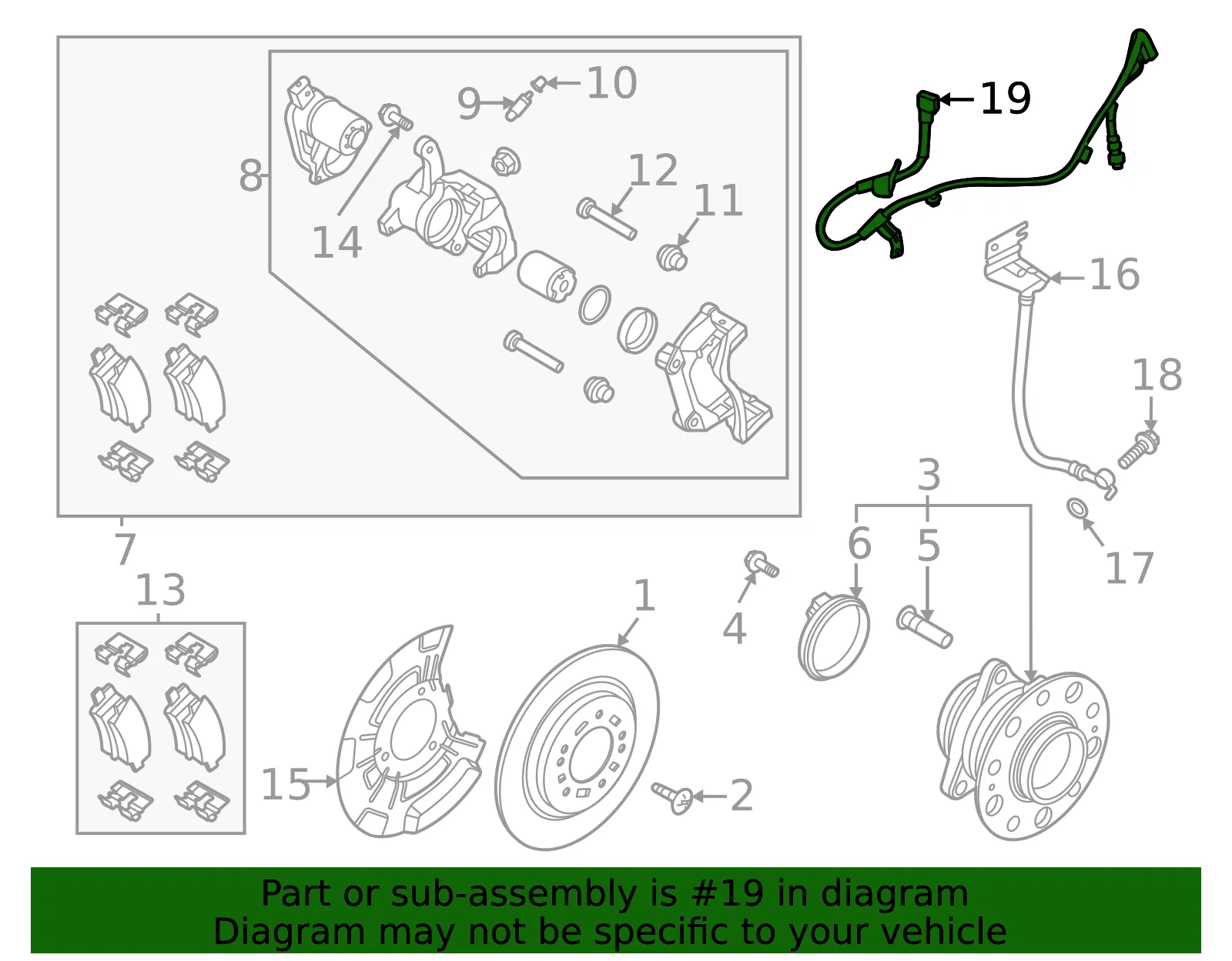 ABS Sensor - Kia (58960-R0100) - view 2
