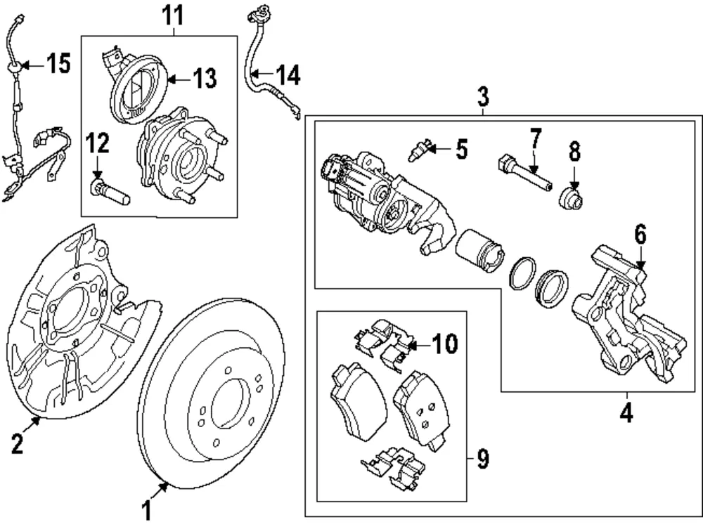 ABS Sensor Wire - Kia (59796-GG000)