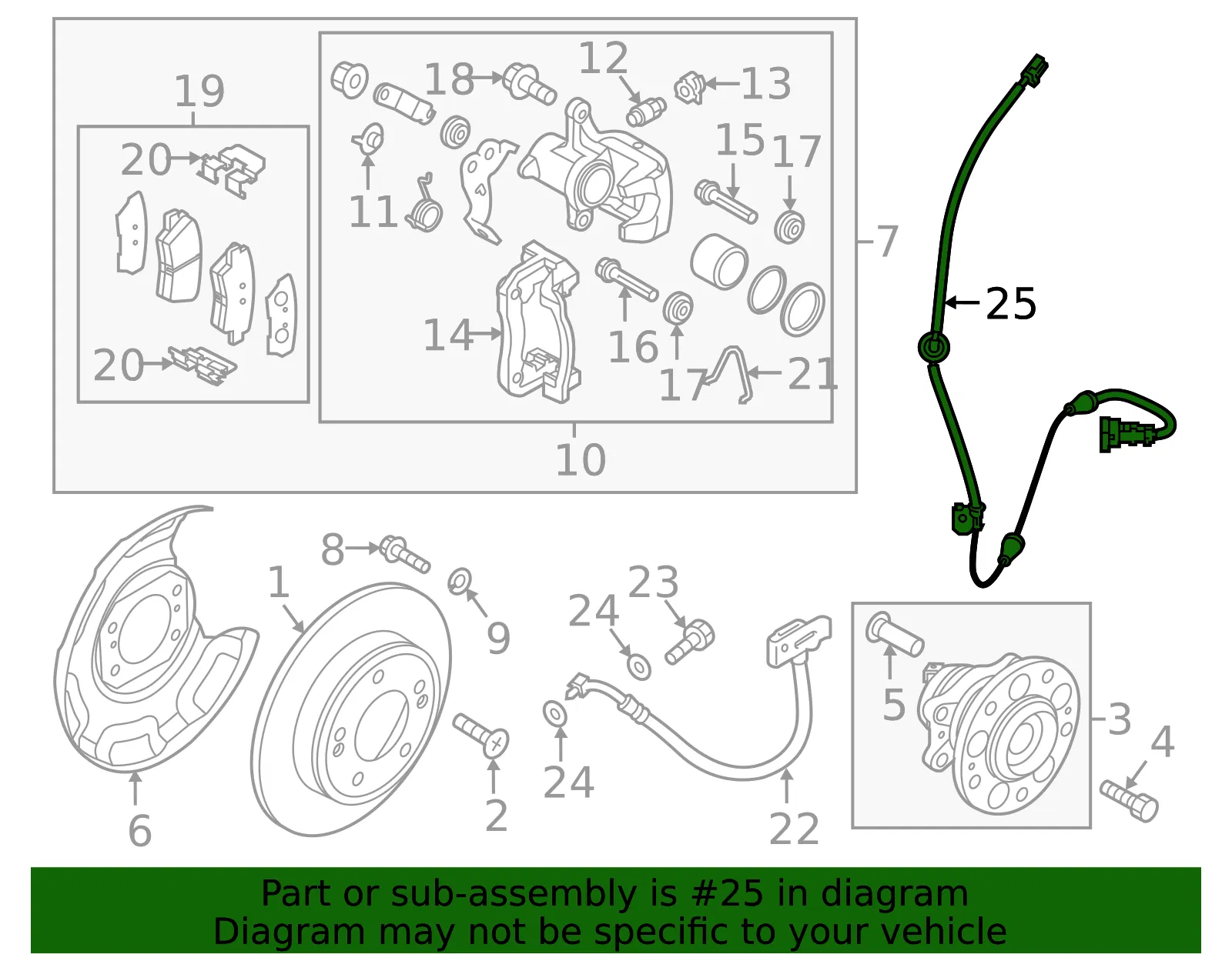 ABS Sensor - Kia (59796-Q4000) - view 2