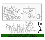 Front Speed Sensor - Kia (59830-H5000) - view 4