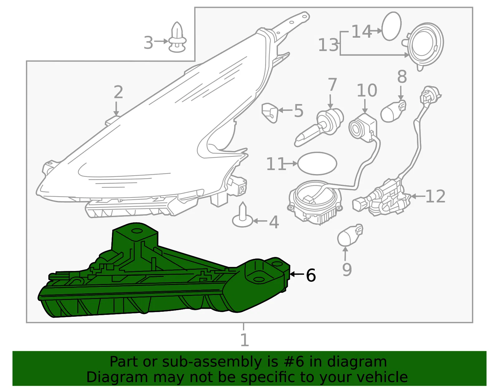Headlight Bracket - Nissan (62228-1EA0A) - view 3
