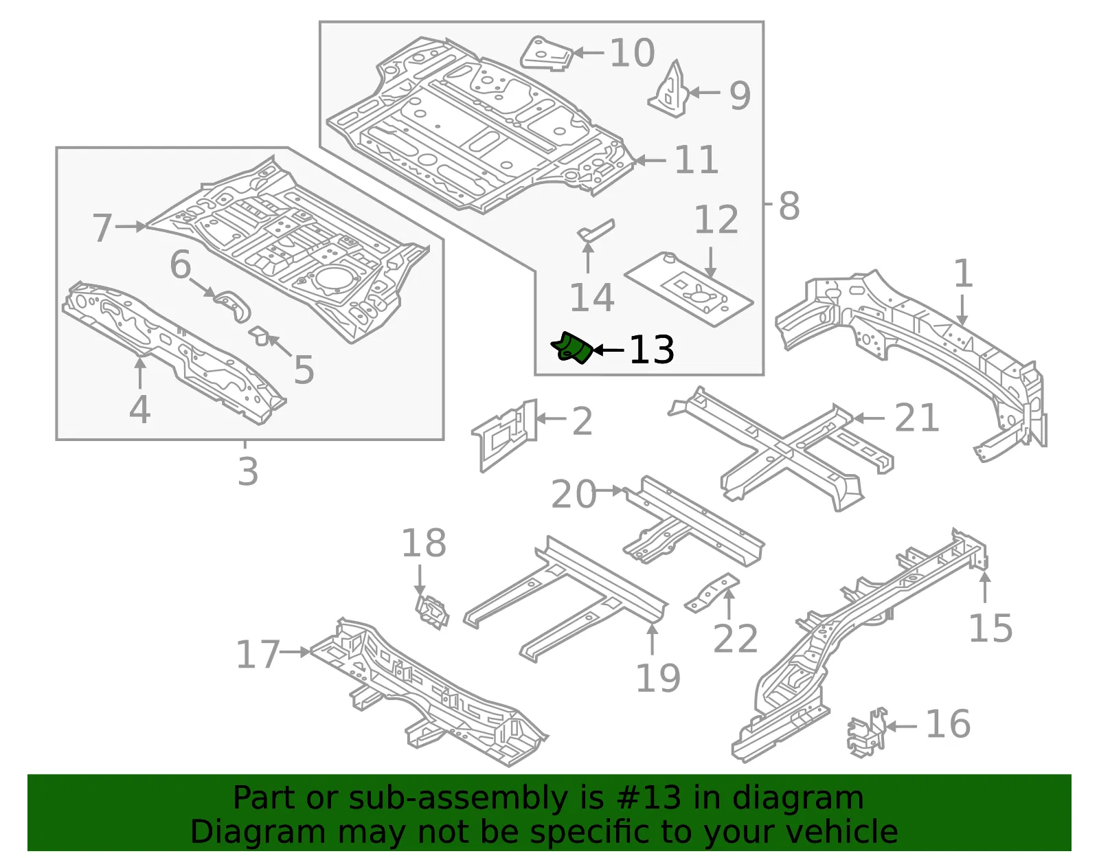 Battery Tray Front Support - Kia (65579-P4000) - view 2