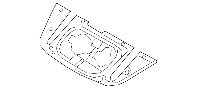 Drive Motor Battery Pack Charging Port Pocket - Nissan (65730-5SA1B)