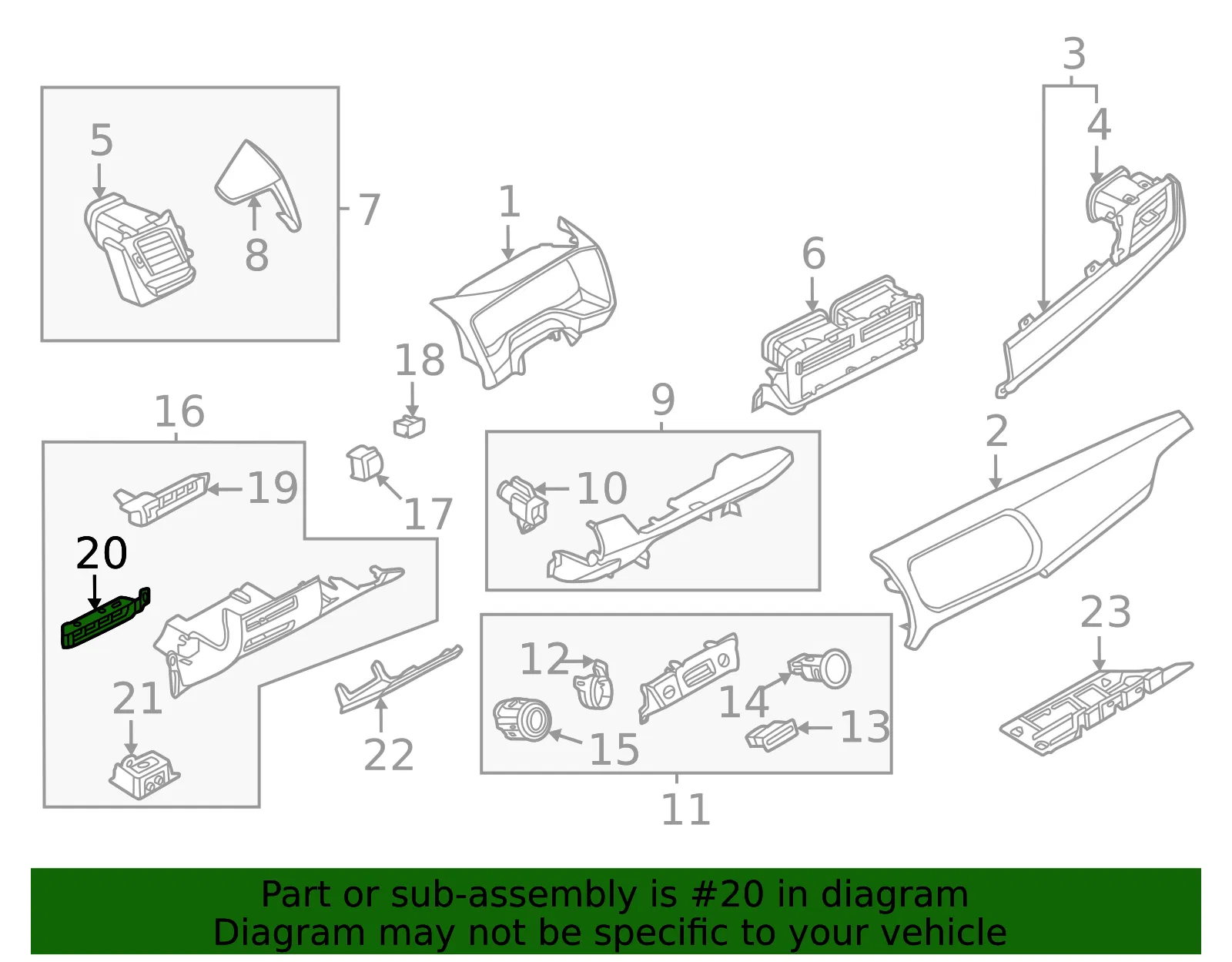 Combination Switch Bracket - Nissan (68167-6RB0A) - view 2