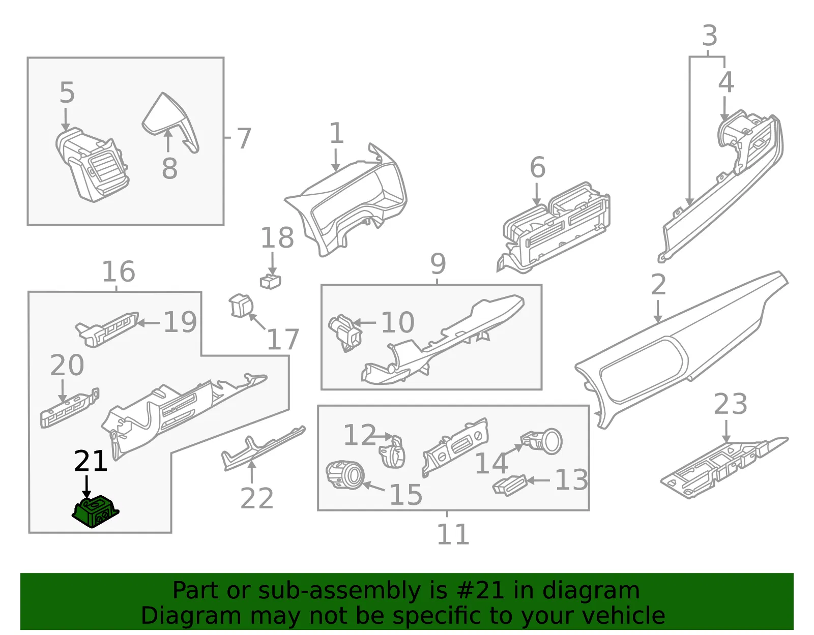Combination Switch Bracket - Nissan (68169-6RB0A) - view 2