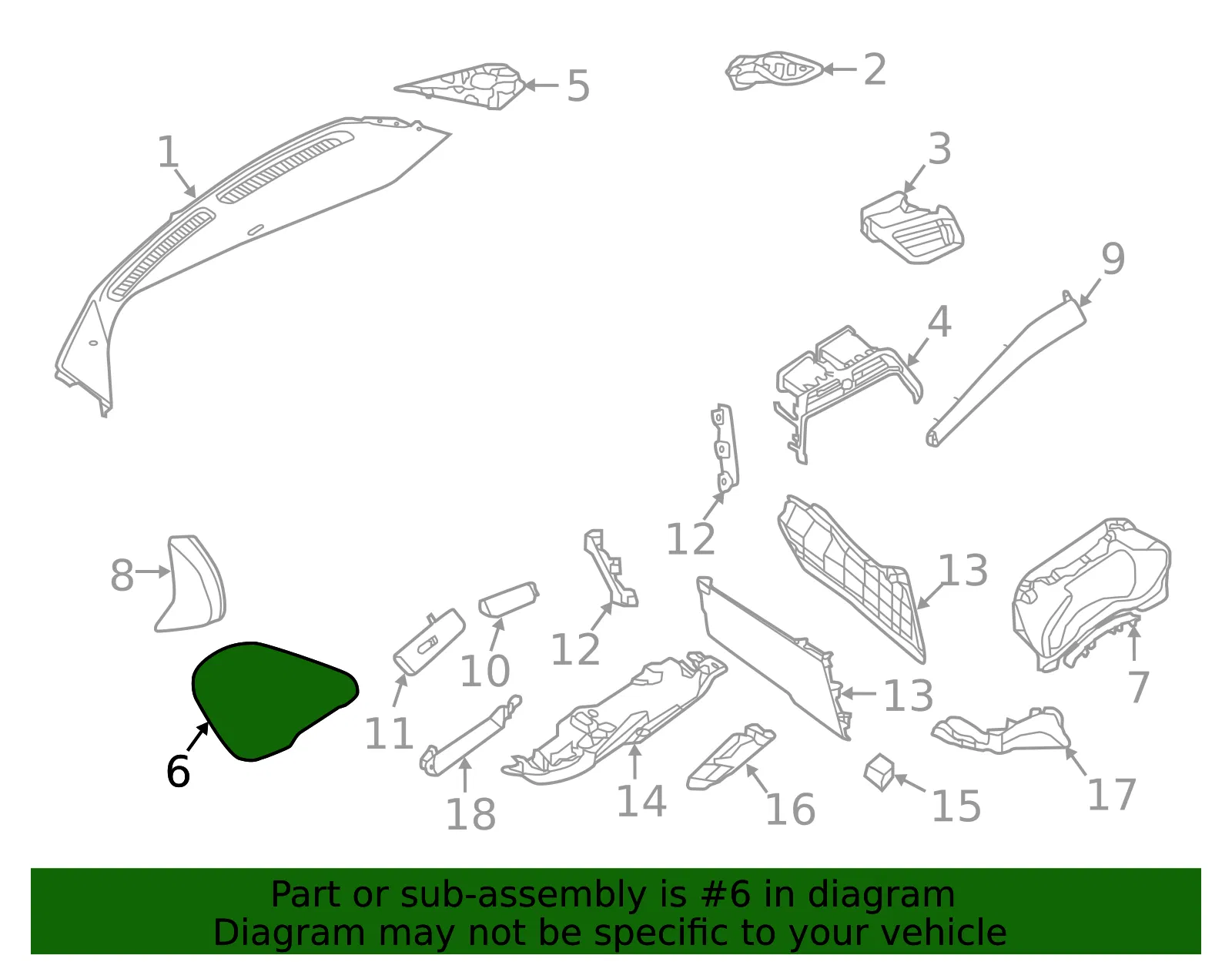 Instrument Cluster Visor - Nissan (68235-4RA0B) - view 2