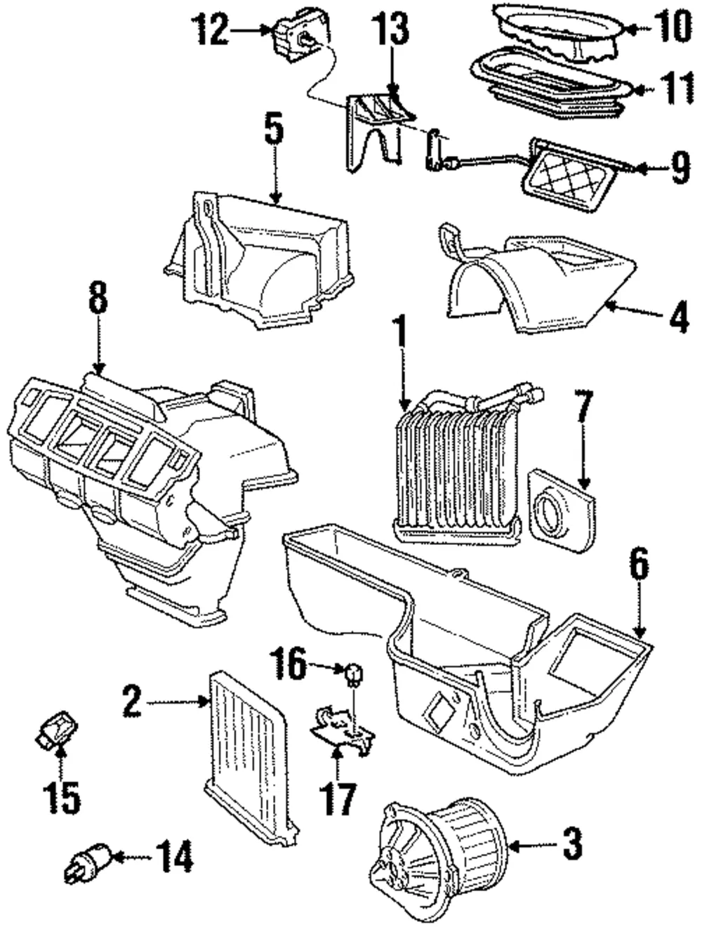 A/C Evaporator Temperature Sensor - Volvo (6849017)
