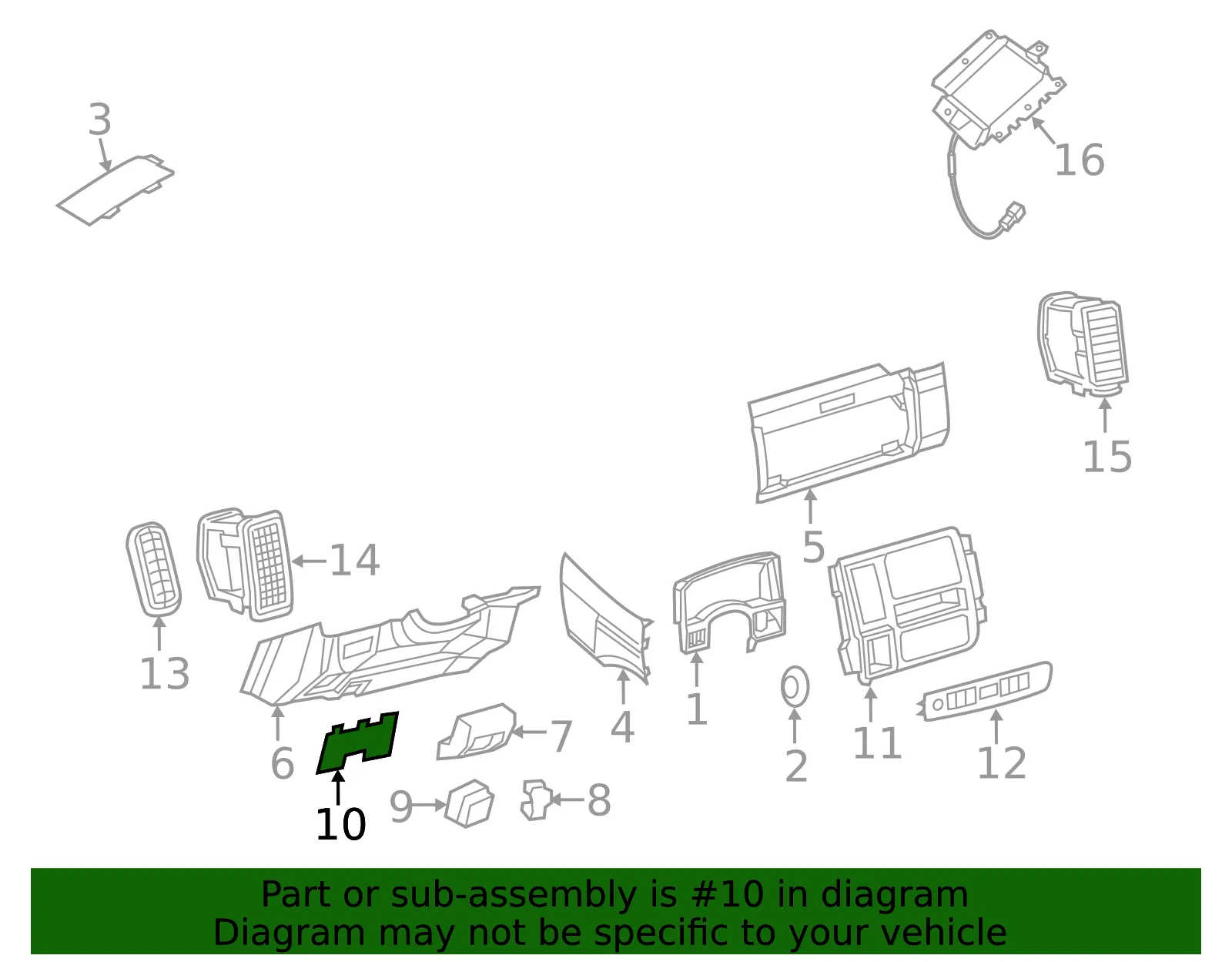 Fuse Block Lid - Nissan (68964-9JL0A) - view 2