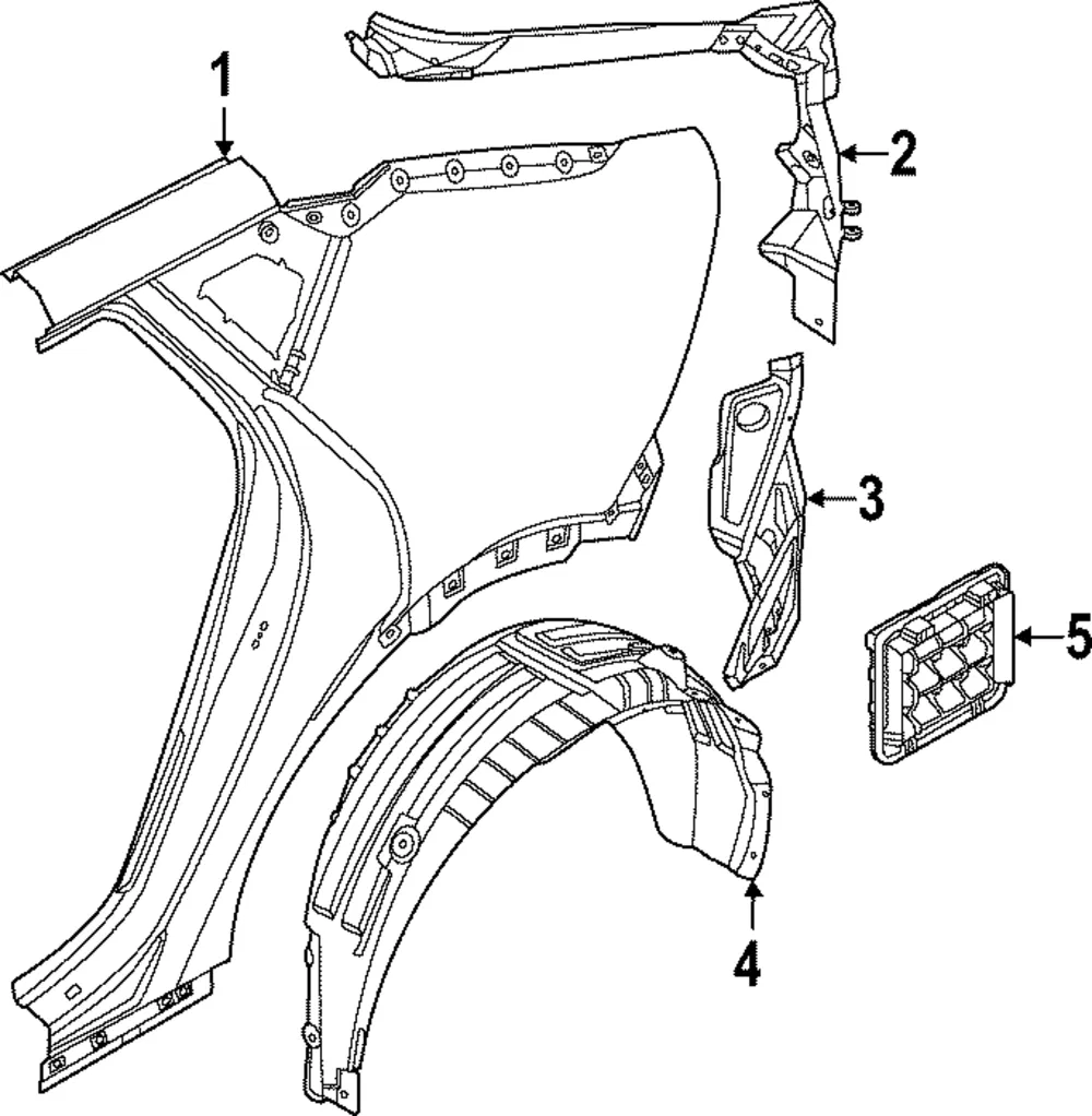 Tail Lamp Pocket - Kia (71520-XG050)