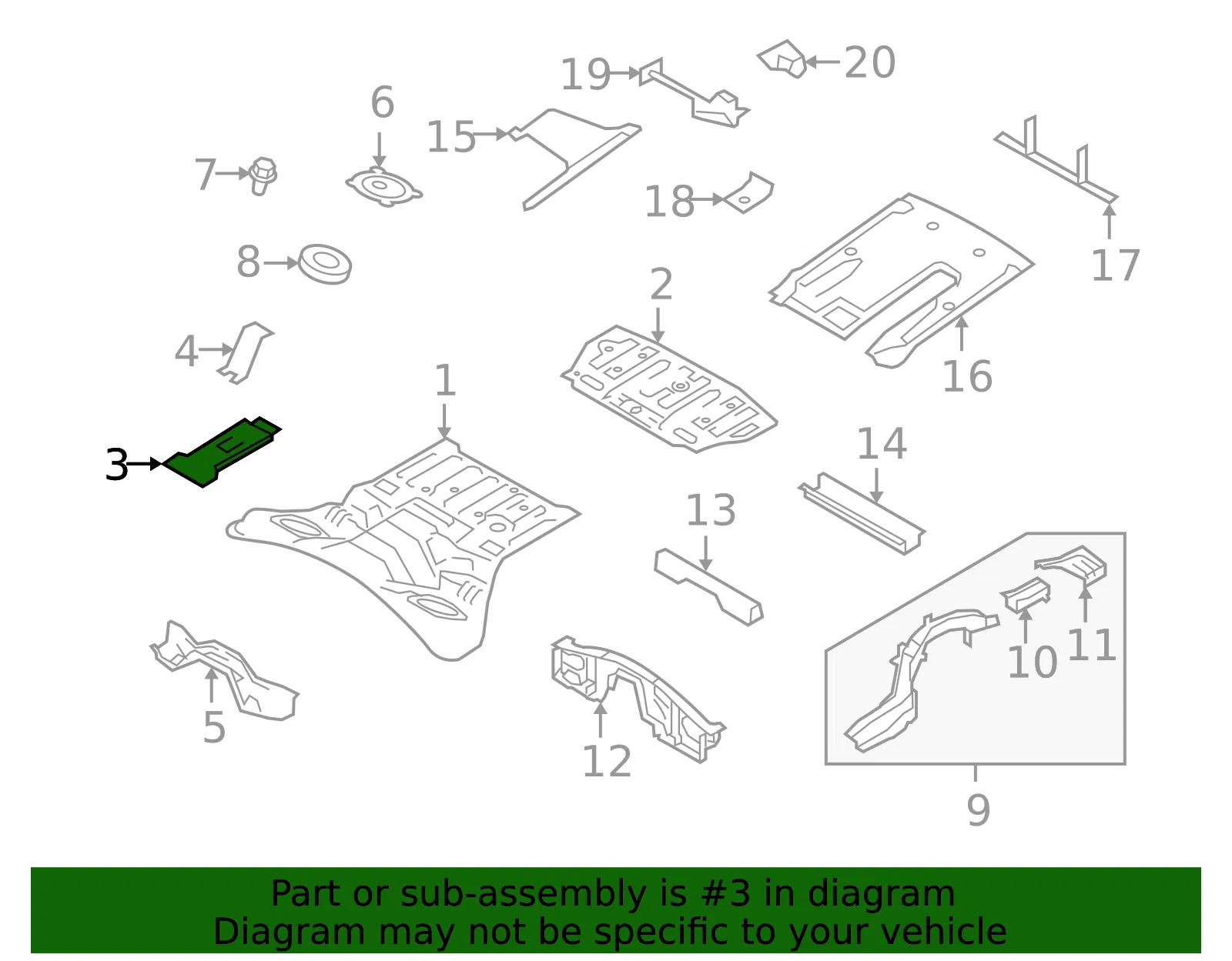Sensor Mounting Bracket Assembly - Nissan (745A0-JF00A) - view 2