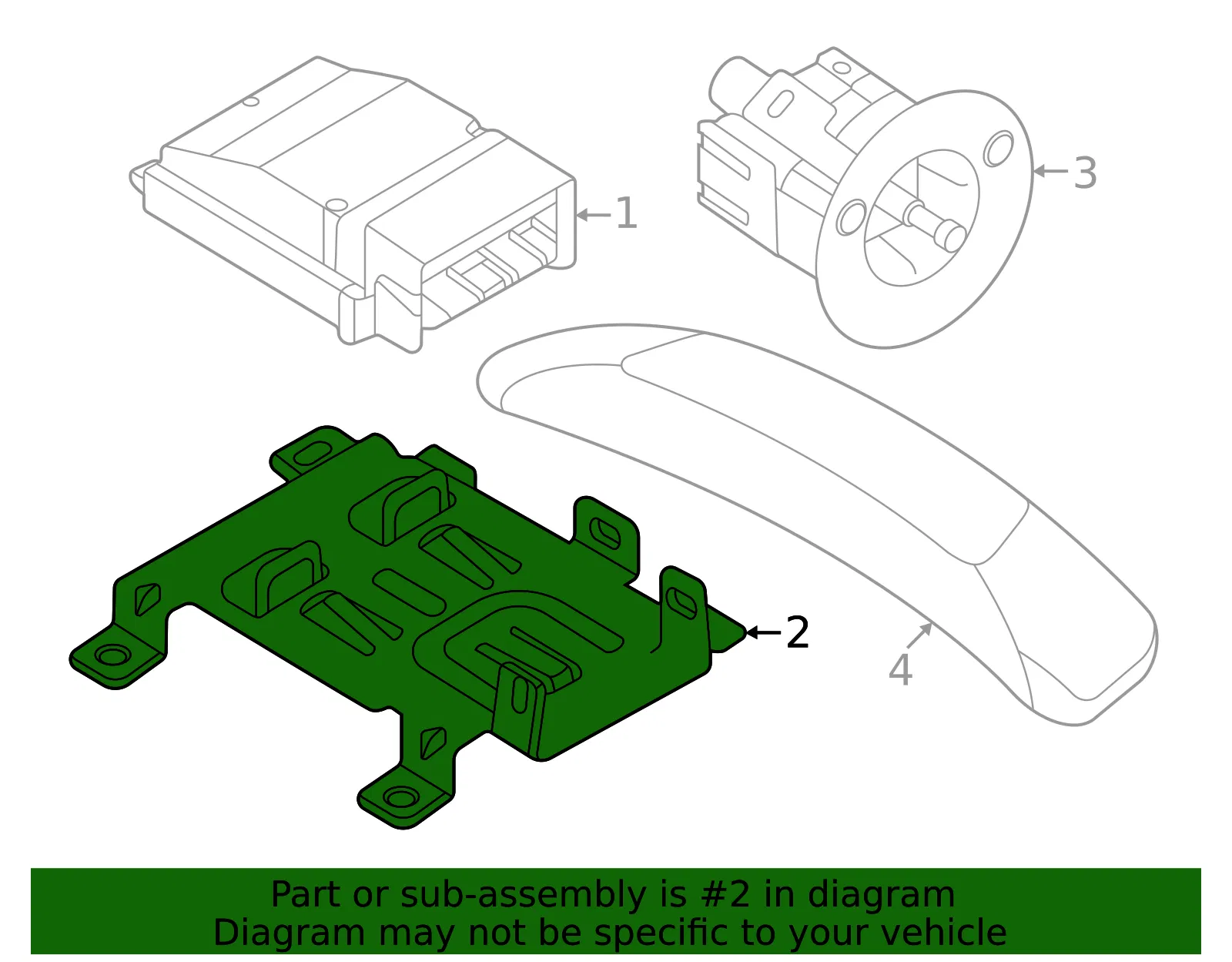 Collision Avoidance Control Module Bracket - Volvo (80000008) - view 2
