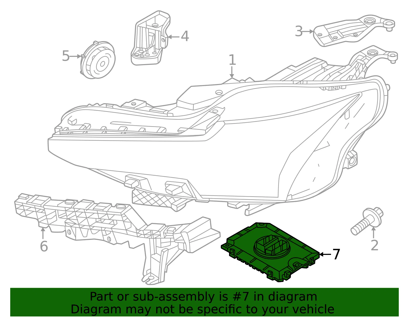 Headlight Control Module - Volvo (80000392) - view 2