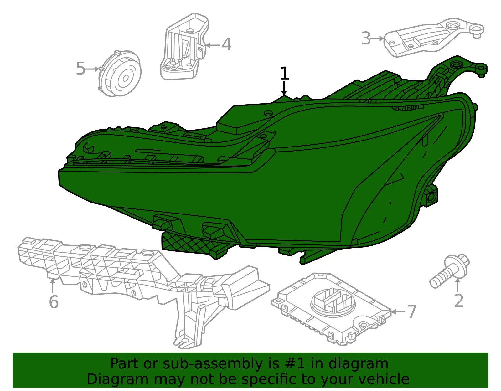 Headlight Assembly - Volvo (80000396) - view 2