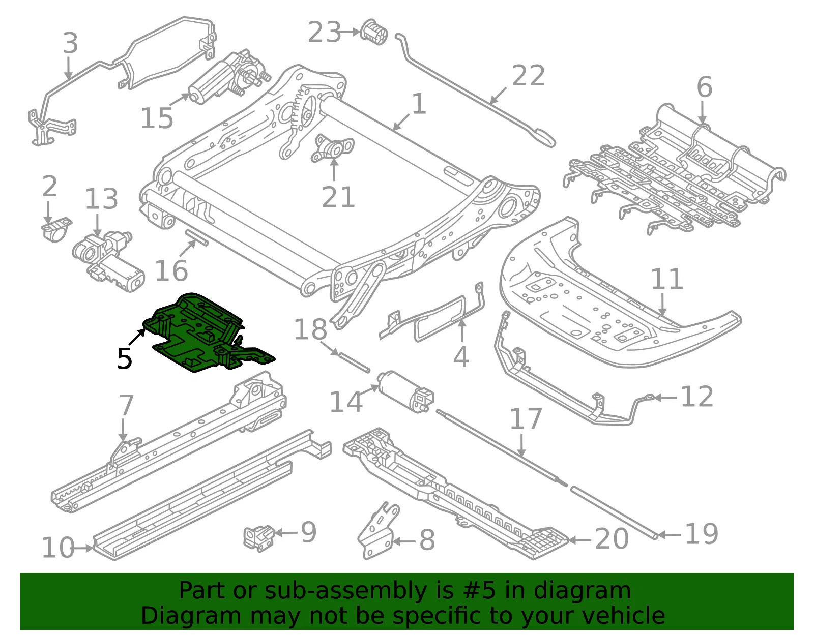 Power Seat Control Module Bracket - Volvo (80001080) - view 2