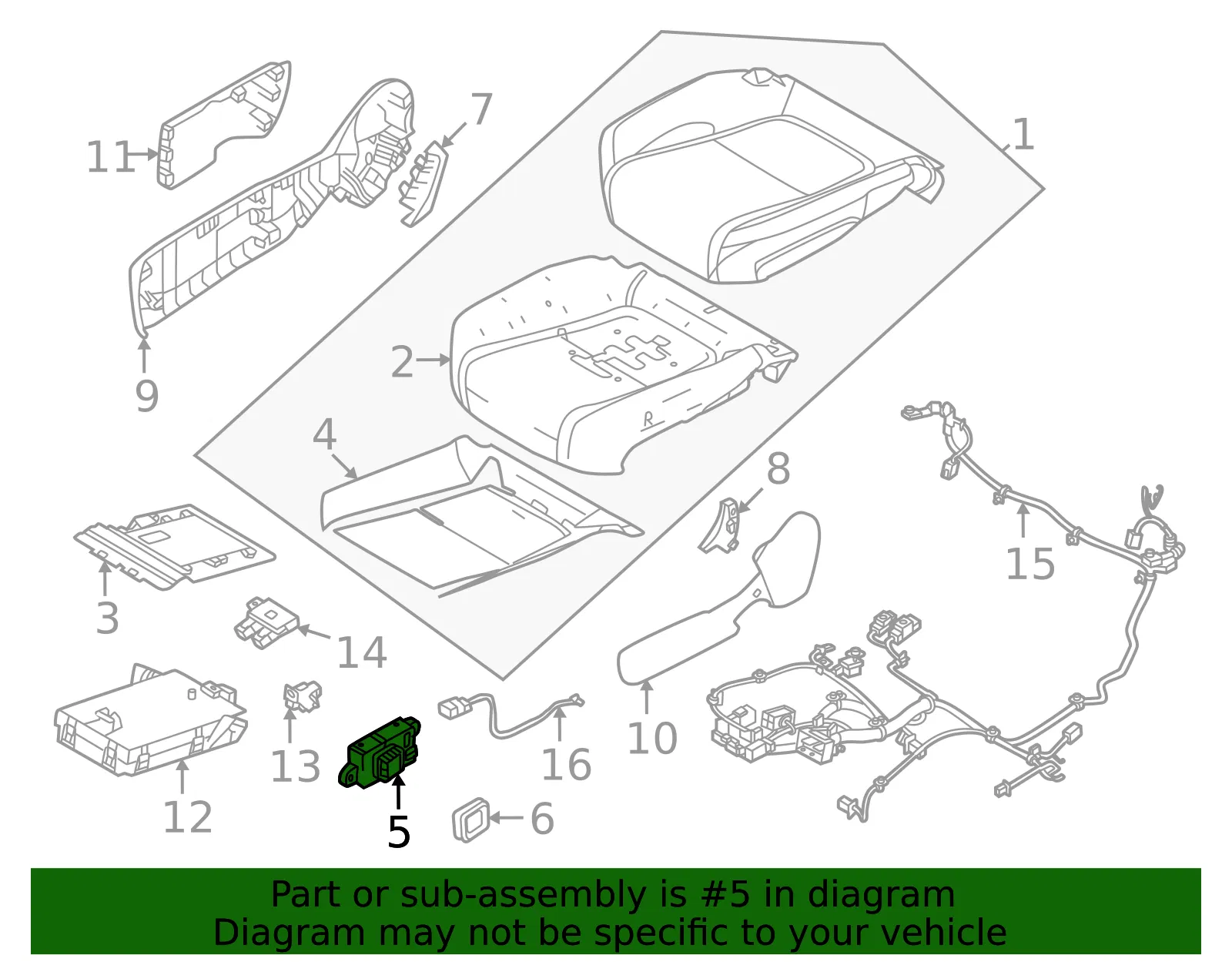 Seat Switch - Volvo (80001093) - view 2