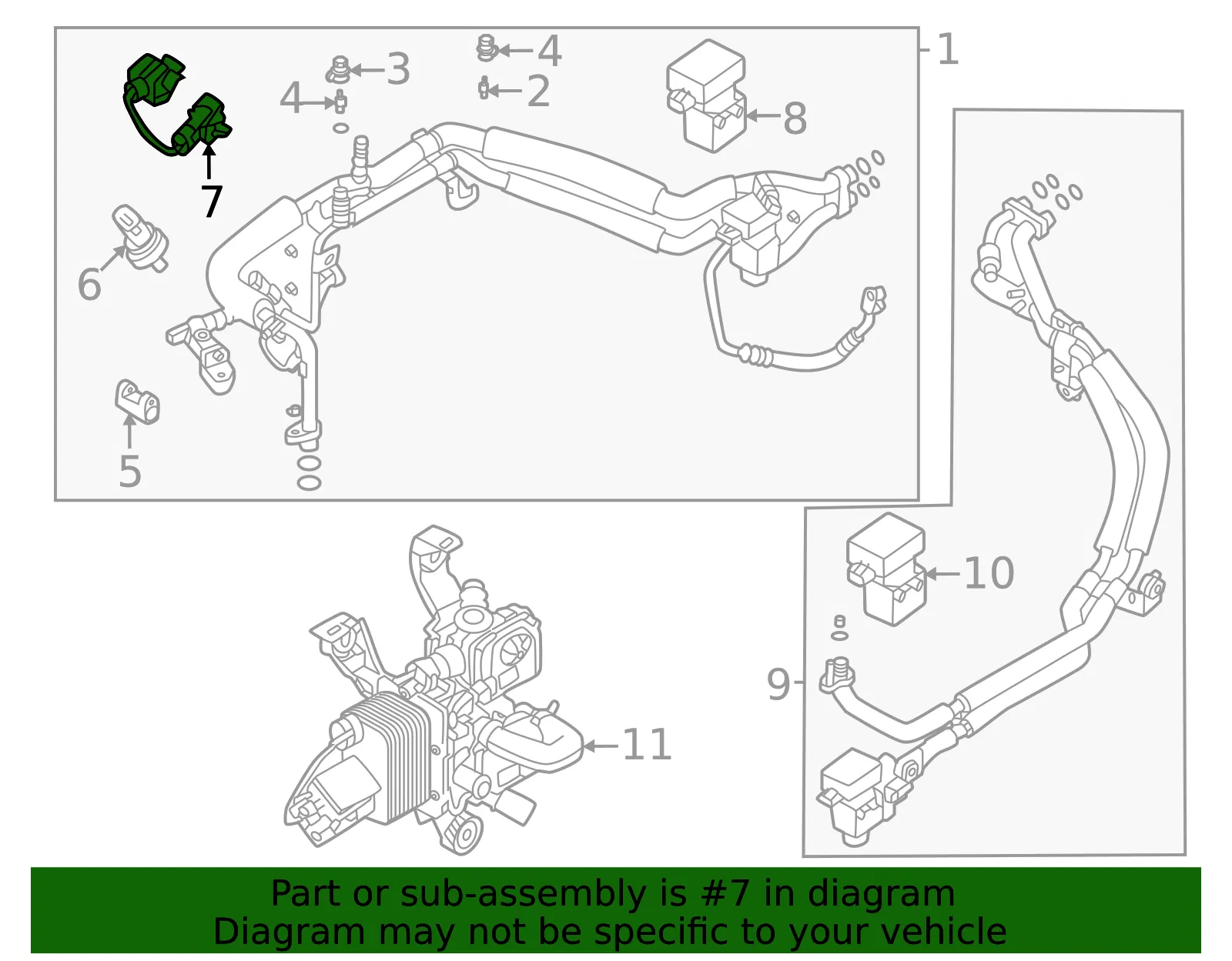 Pressure Sensor - Volvo (80001352) - view 2