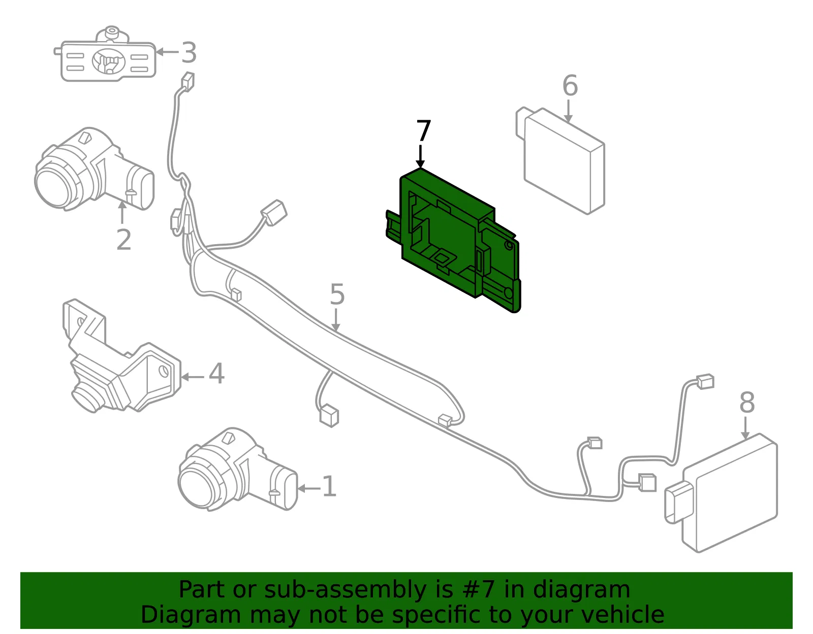 Distance Sensor Bracket - Volvo (80001657) - view 2
