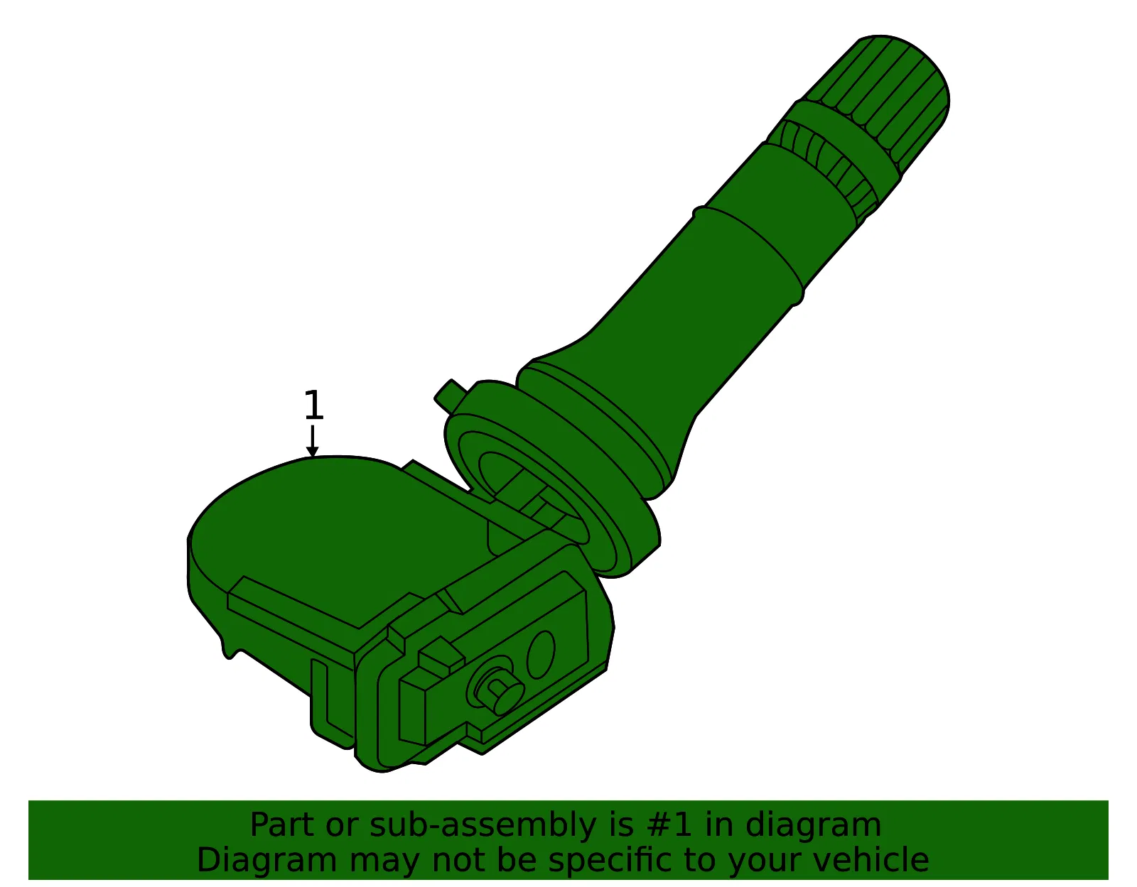 TPMS Sensor - Volvo (80004372) - view 2