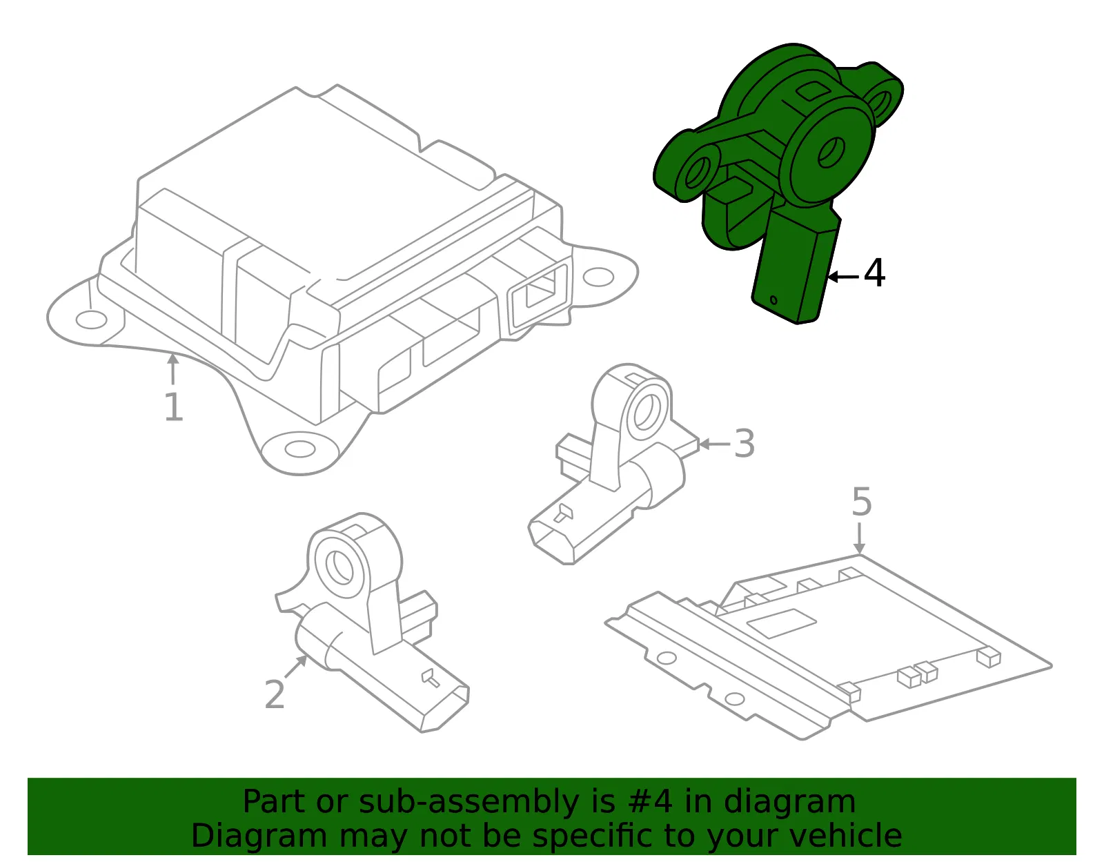 Pressure Sensor - Volvo (80010707) - view 2