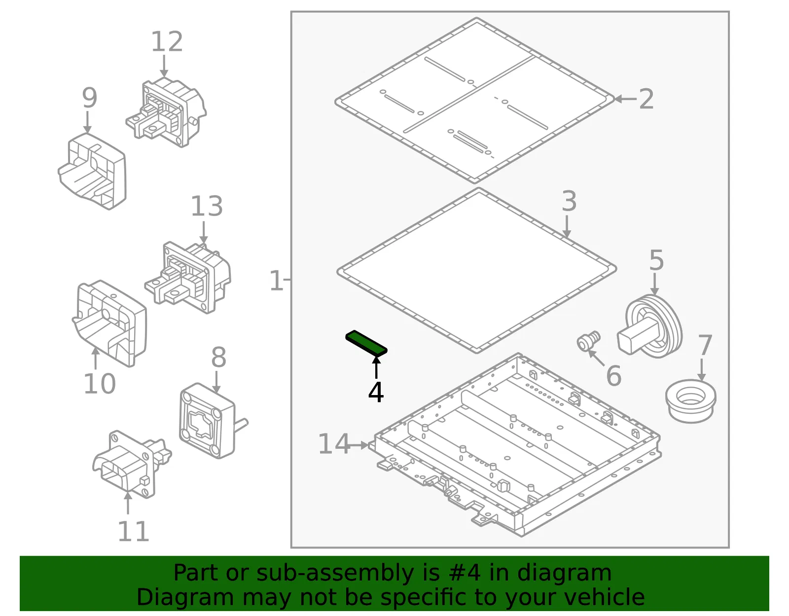 Drive Motor Battery Pack Insulator - Volvo (80011512) - view 2