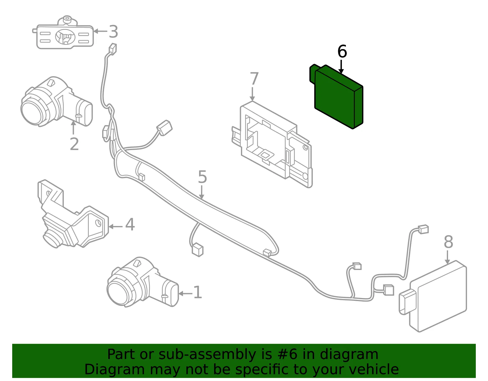 Distance Sensor - Volvo (80016227) - view 2