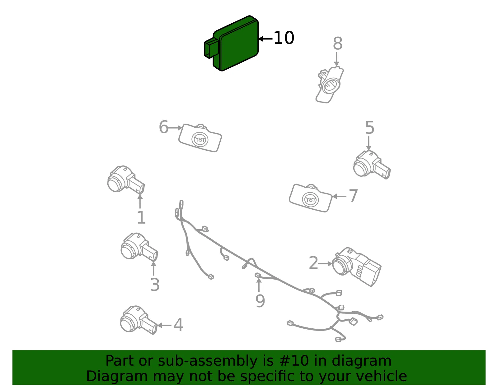 Radar Sensor - Volvo (80016228) - view 2