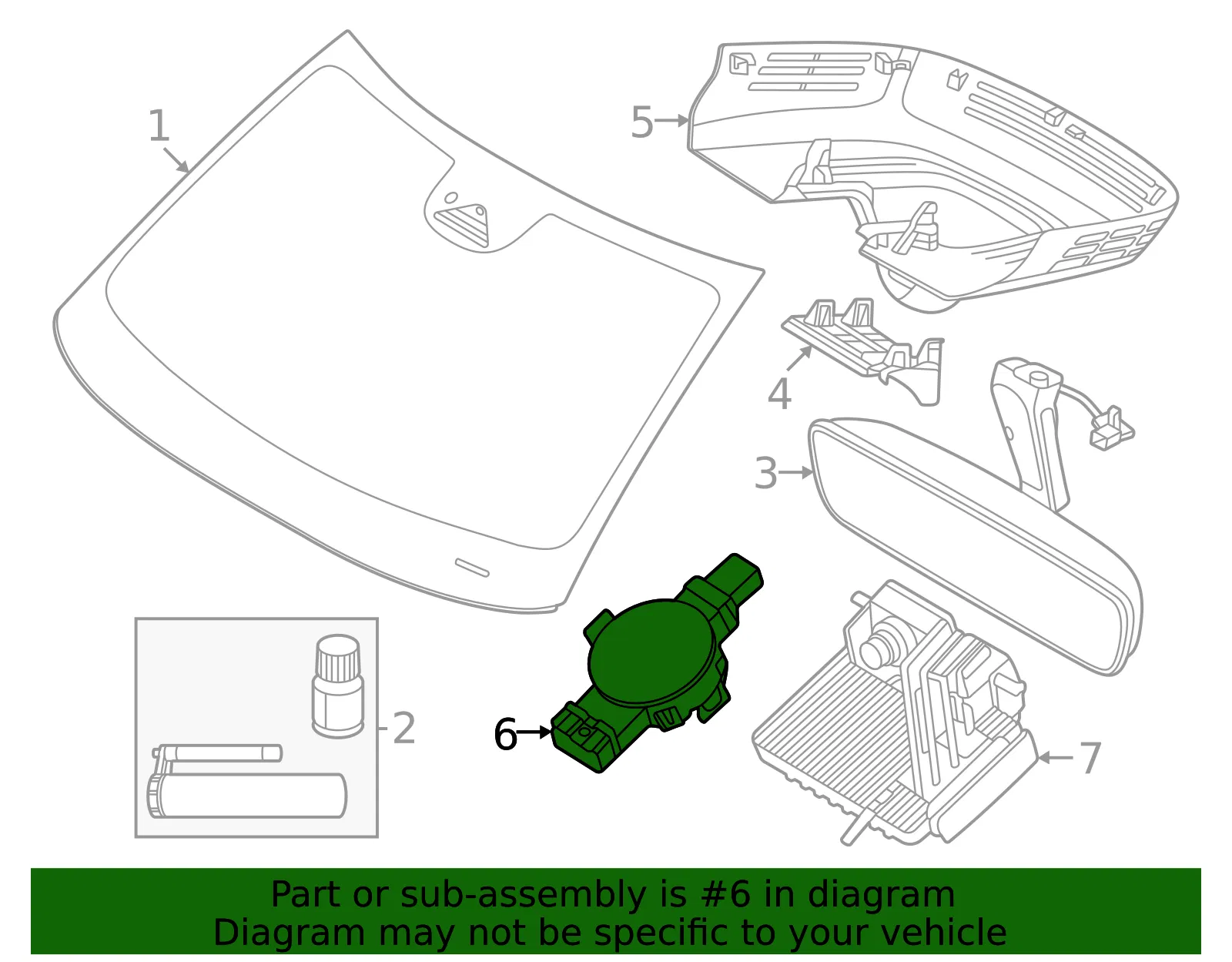 Rain Sensor - Volvo (80020772) - view 2