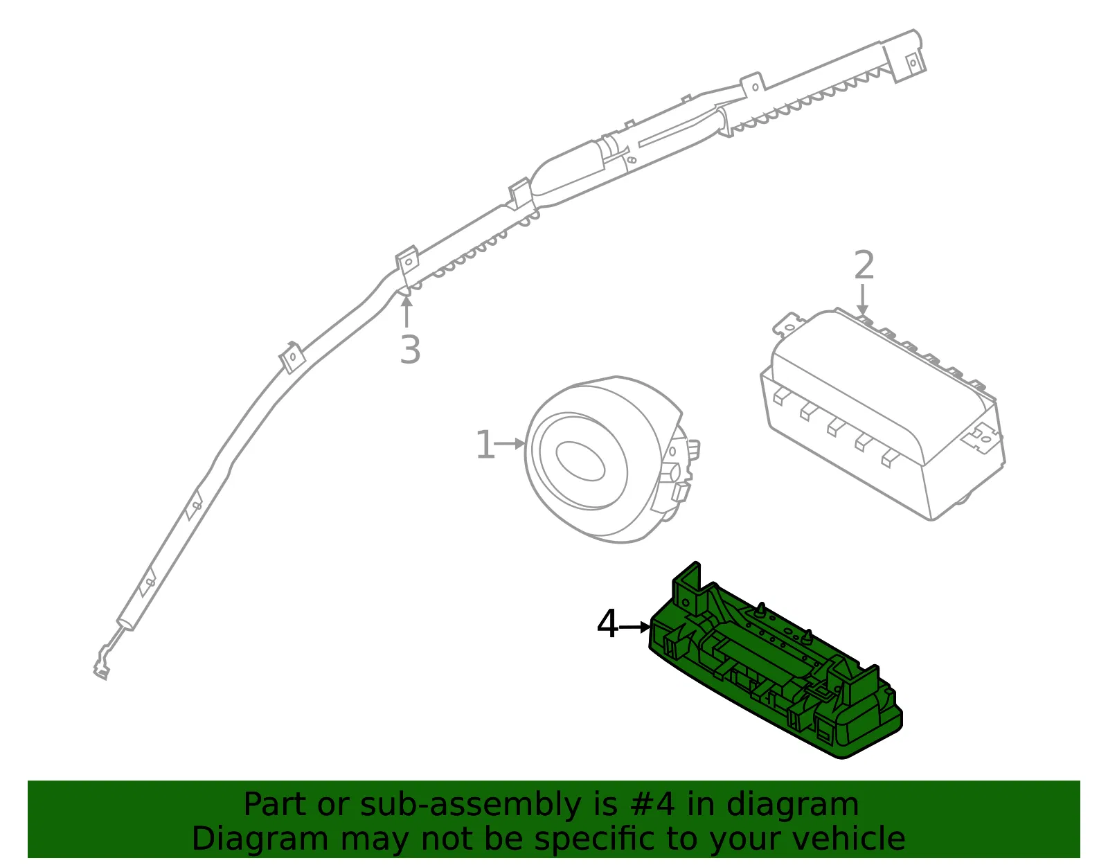 Knee Inflator Module - Kia (80200-L2000) - view 2