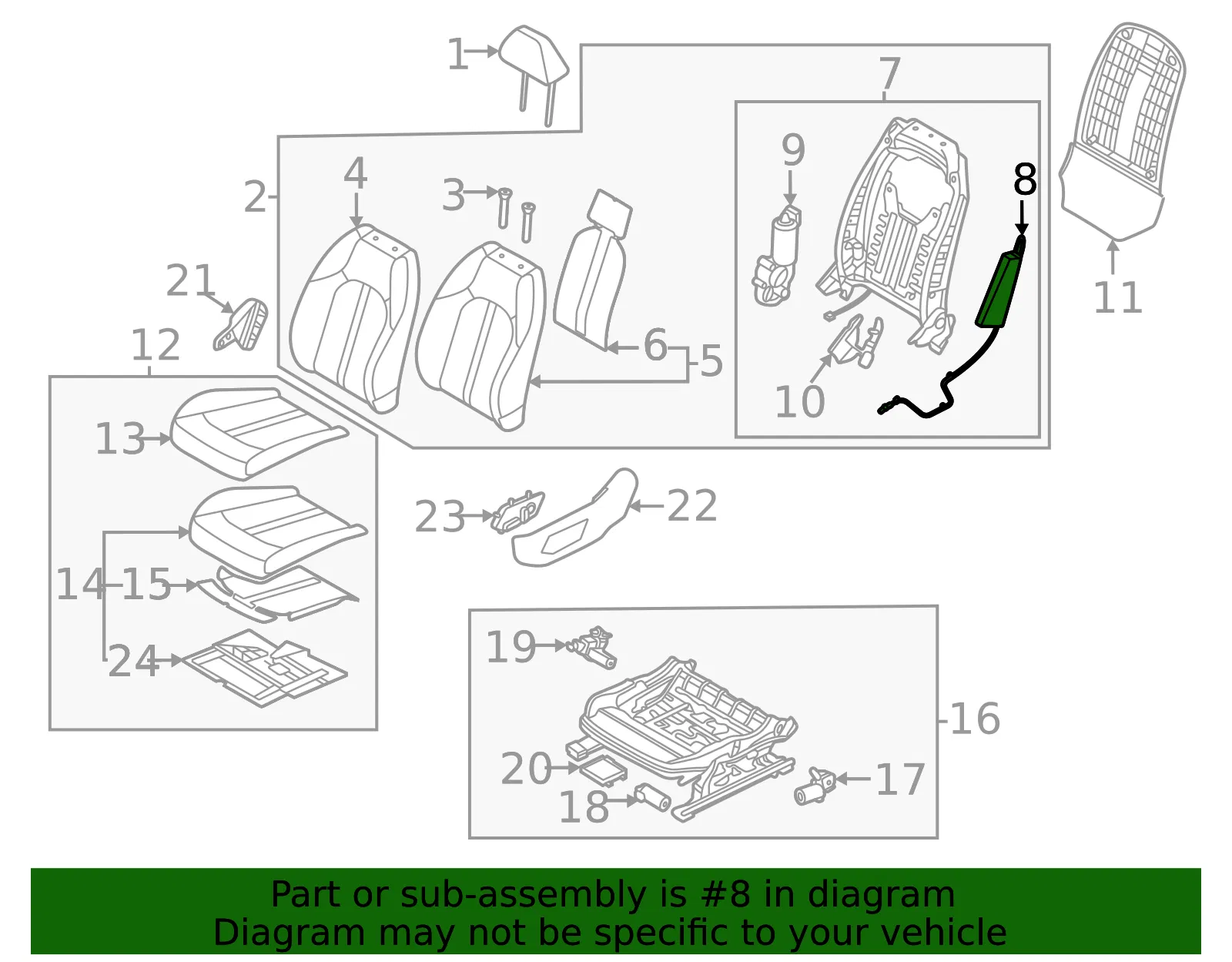 Side Impact Inflator Module - Kia (80610-L2000) - view 2