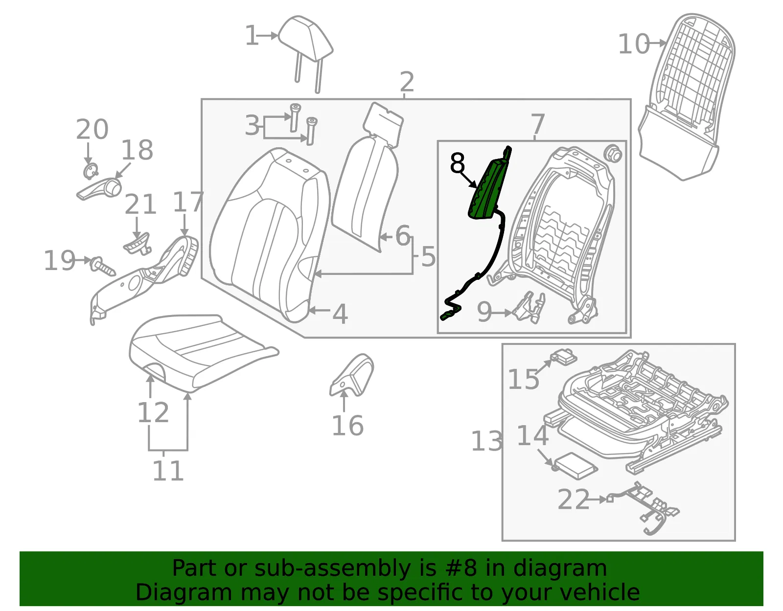 Side Impact Inflator Module - Kia (80620-L3000) - view 2