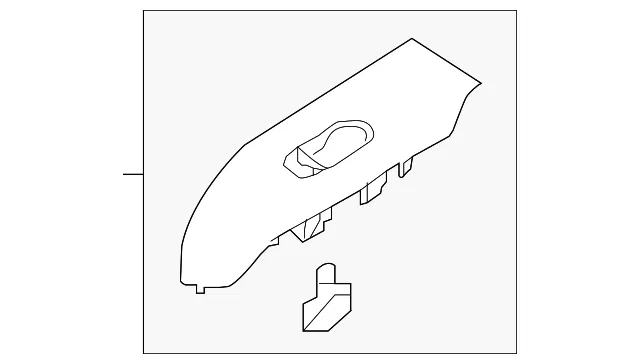 Door Switch Trim Panel - Nissan (80961-6CA4A)