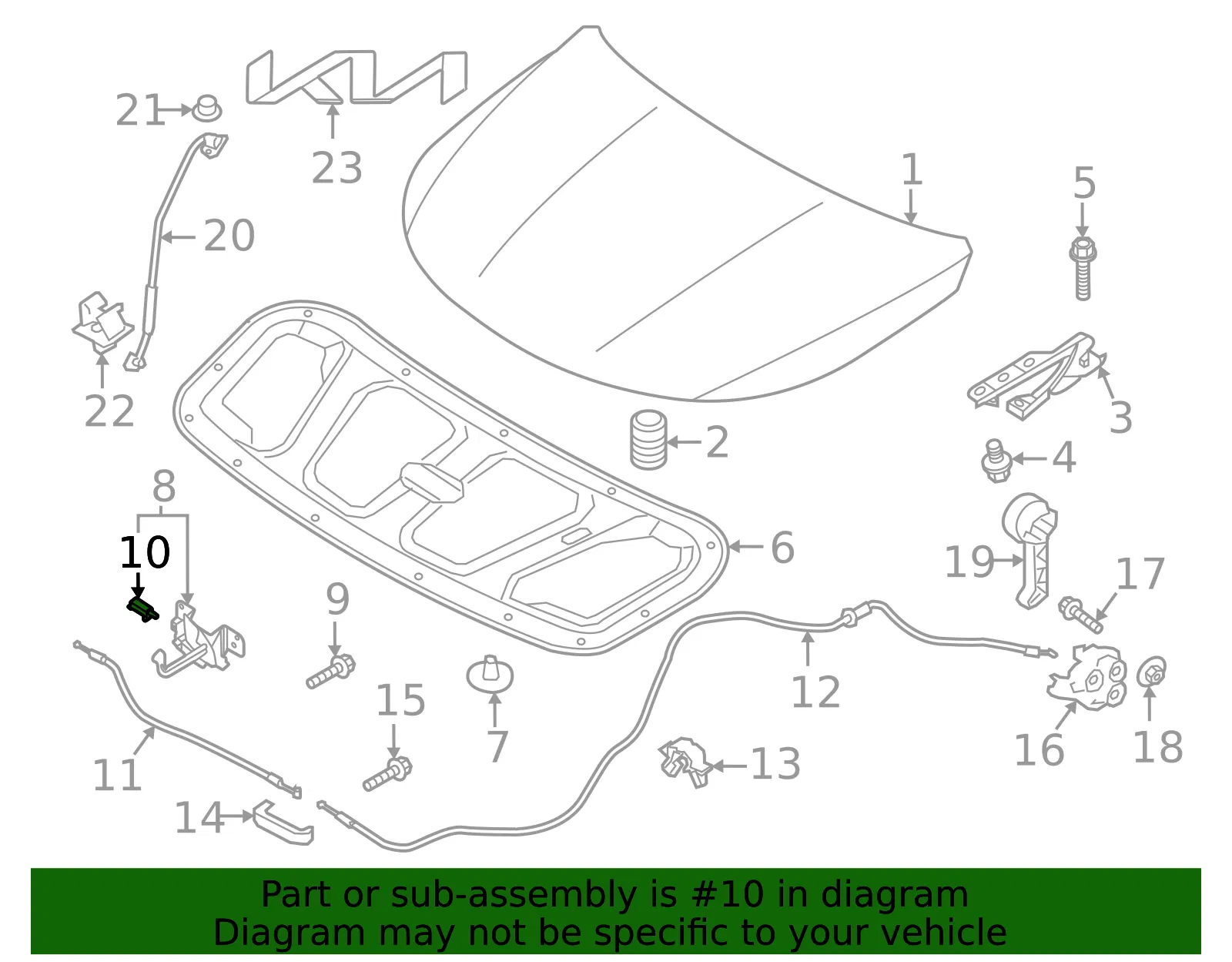 Lock Switch - Kia (81134-P2000) - view 2