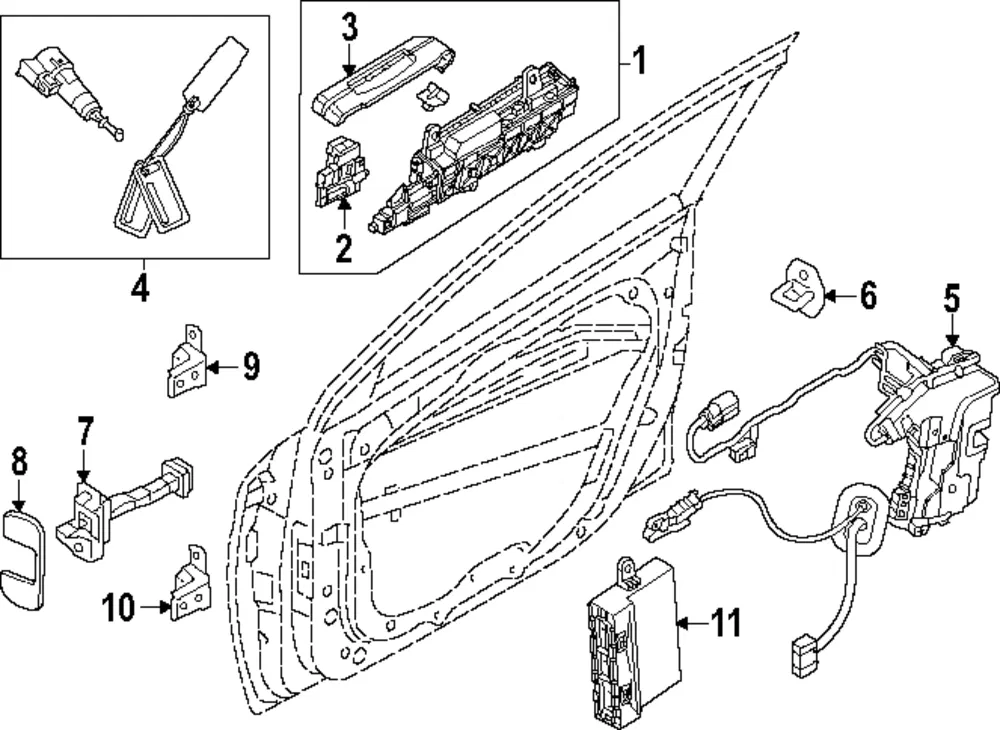 Lock Actuator - Kia (81310-DO000)