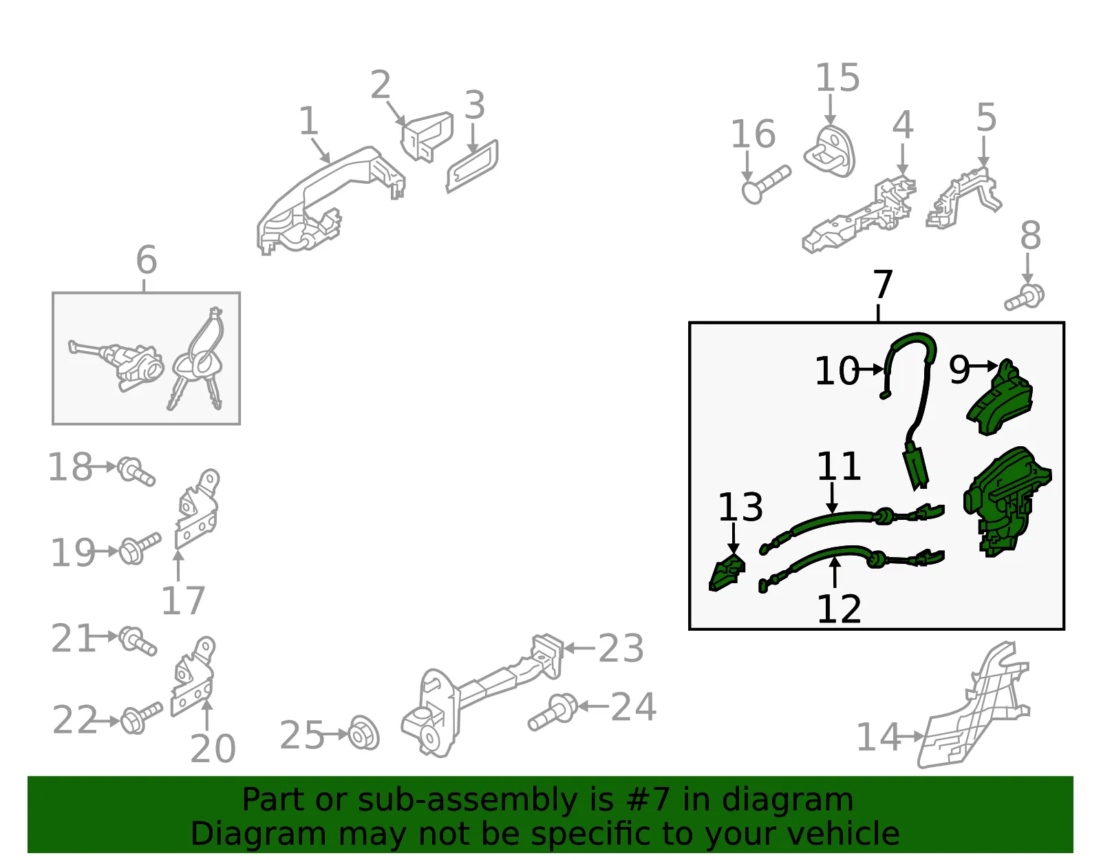 Lock Actuator - Kia (81320-B2020) - view 2