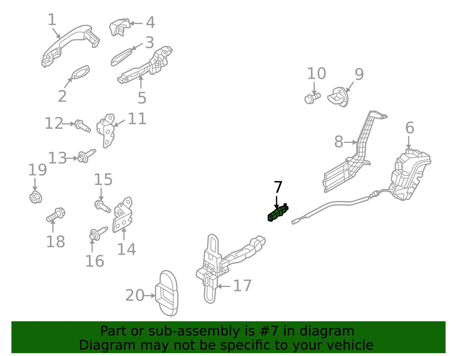 Latch Assembly Connector - Kia (81326-P2000) - view 2