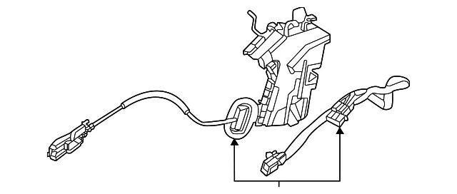 Door Lock Actuator Motor - Kia (81410-CV400)