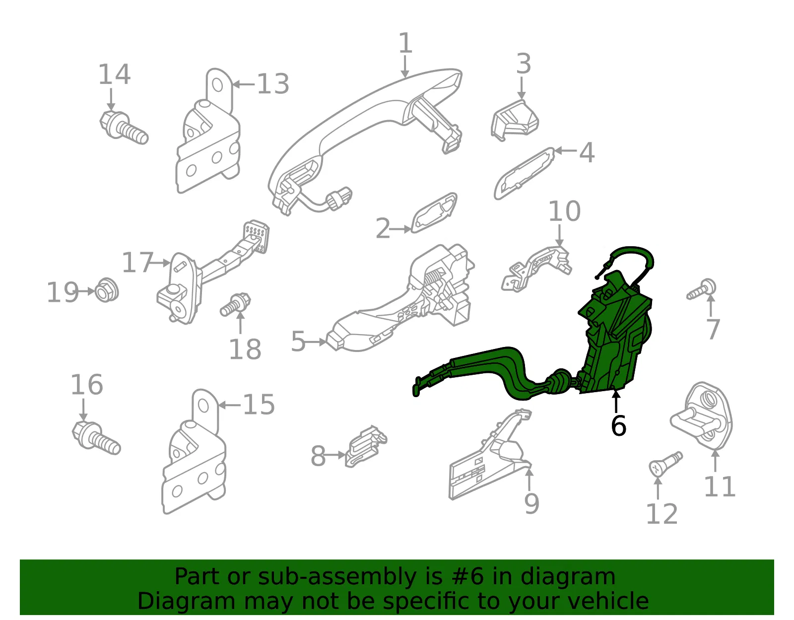 Door Lock Actuator Motor - Kia (81420-K0100) - view 2