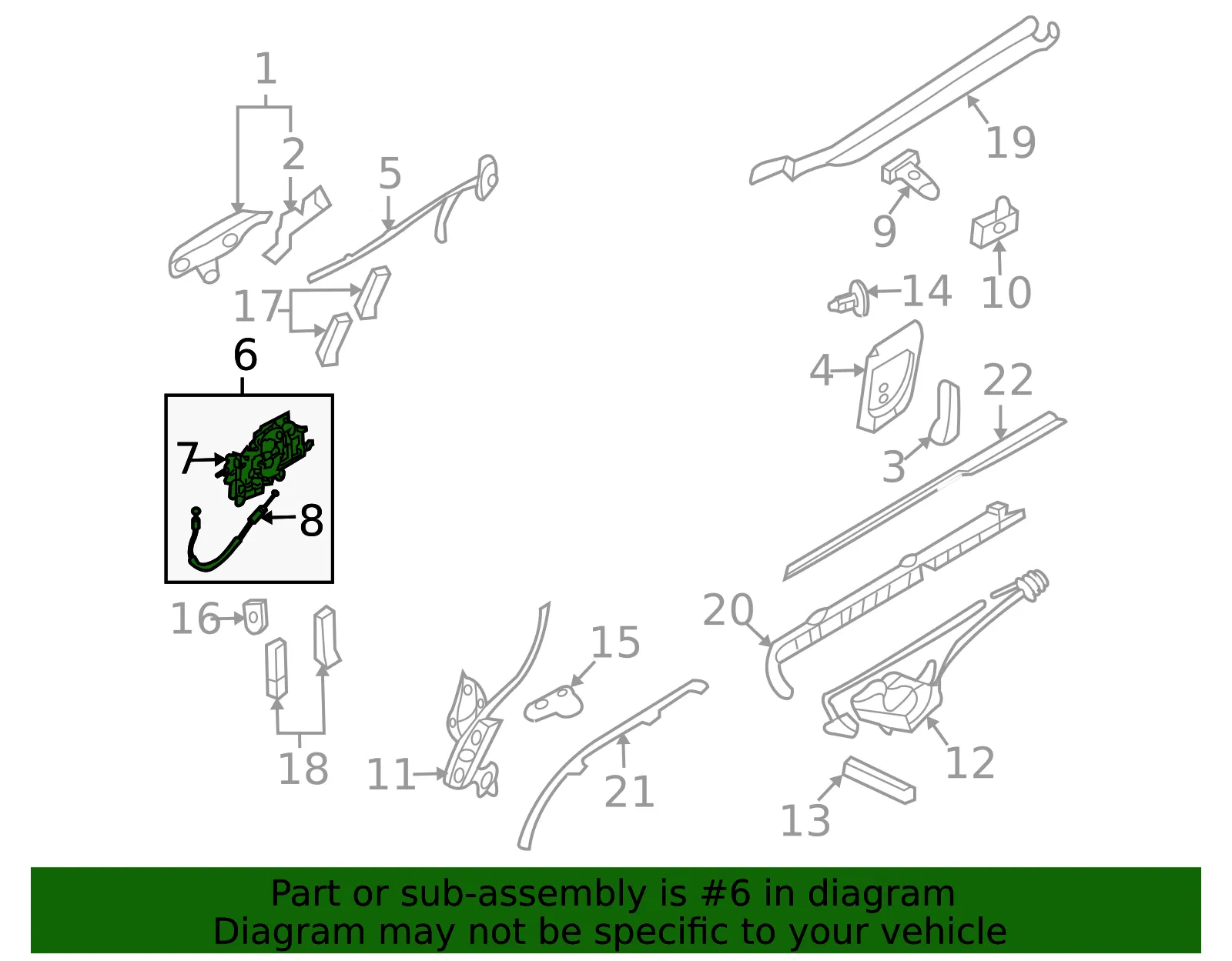 Controller - Passenger Side (RH) - Kia (81450-4D503) - view 2