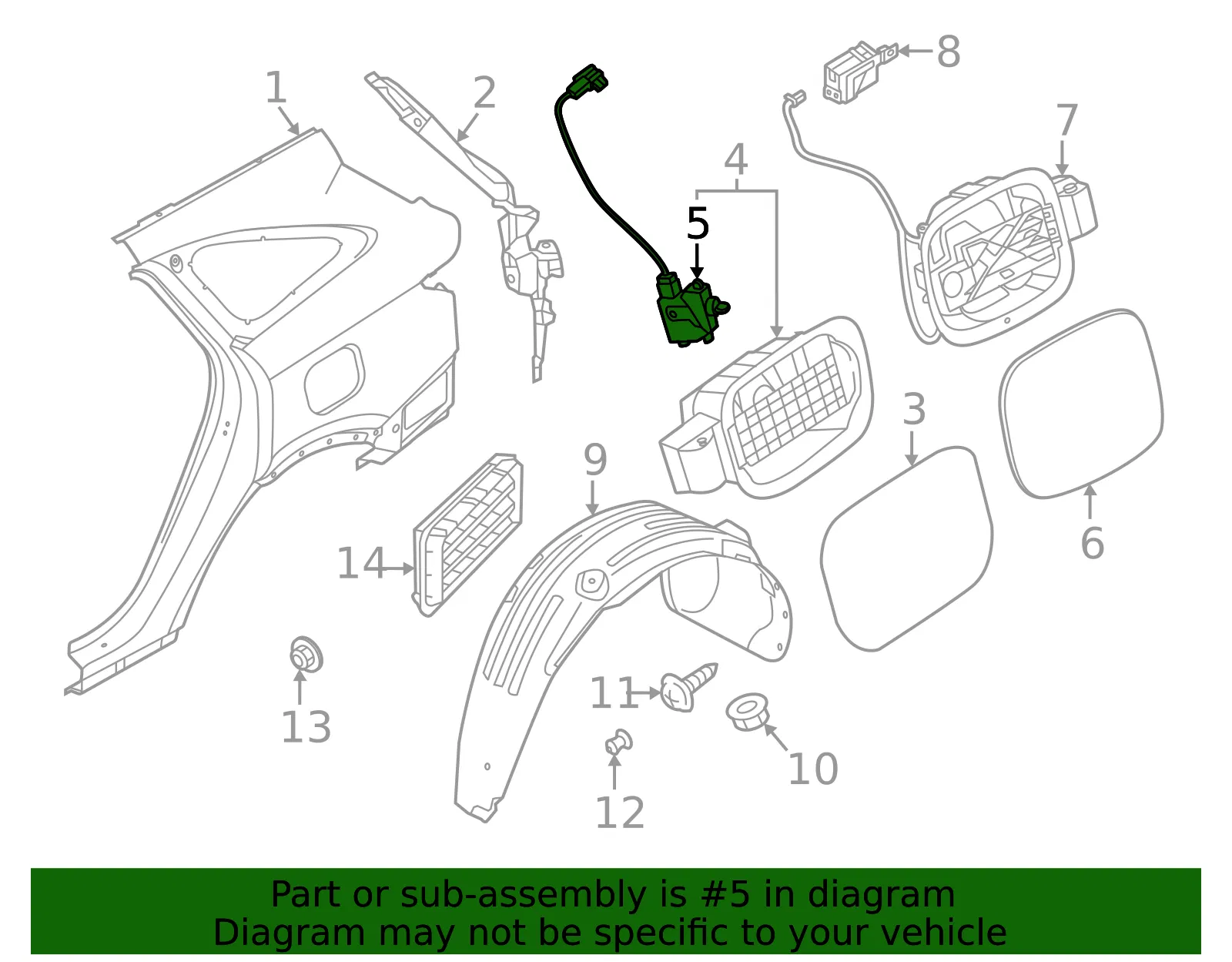 Actuator - Kia (81560-P2000) - view 2